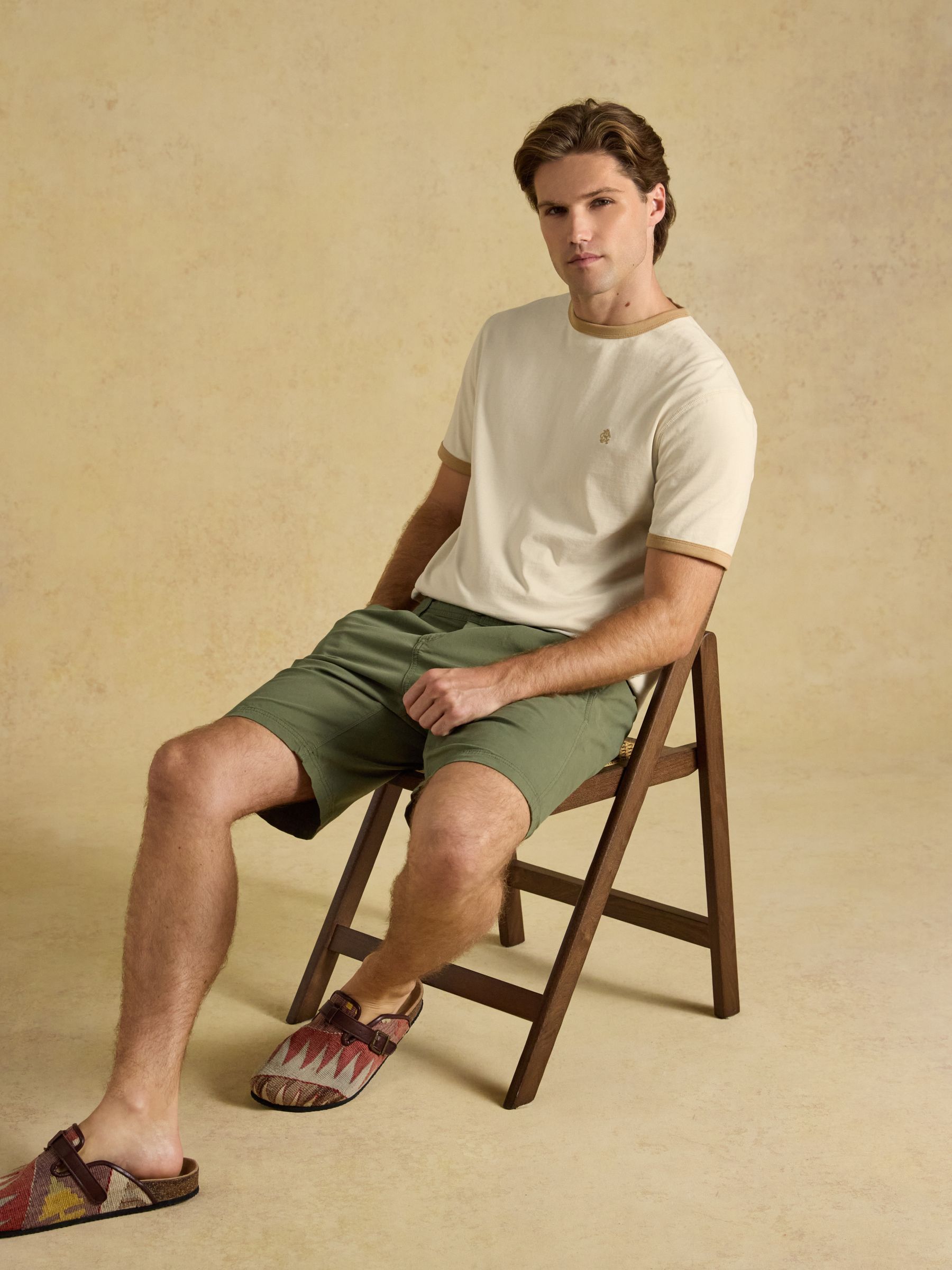Rugby Club Cream Crew Neck Cotton T-Shirt - Image 3 of 7