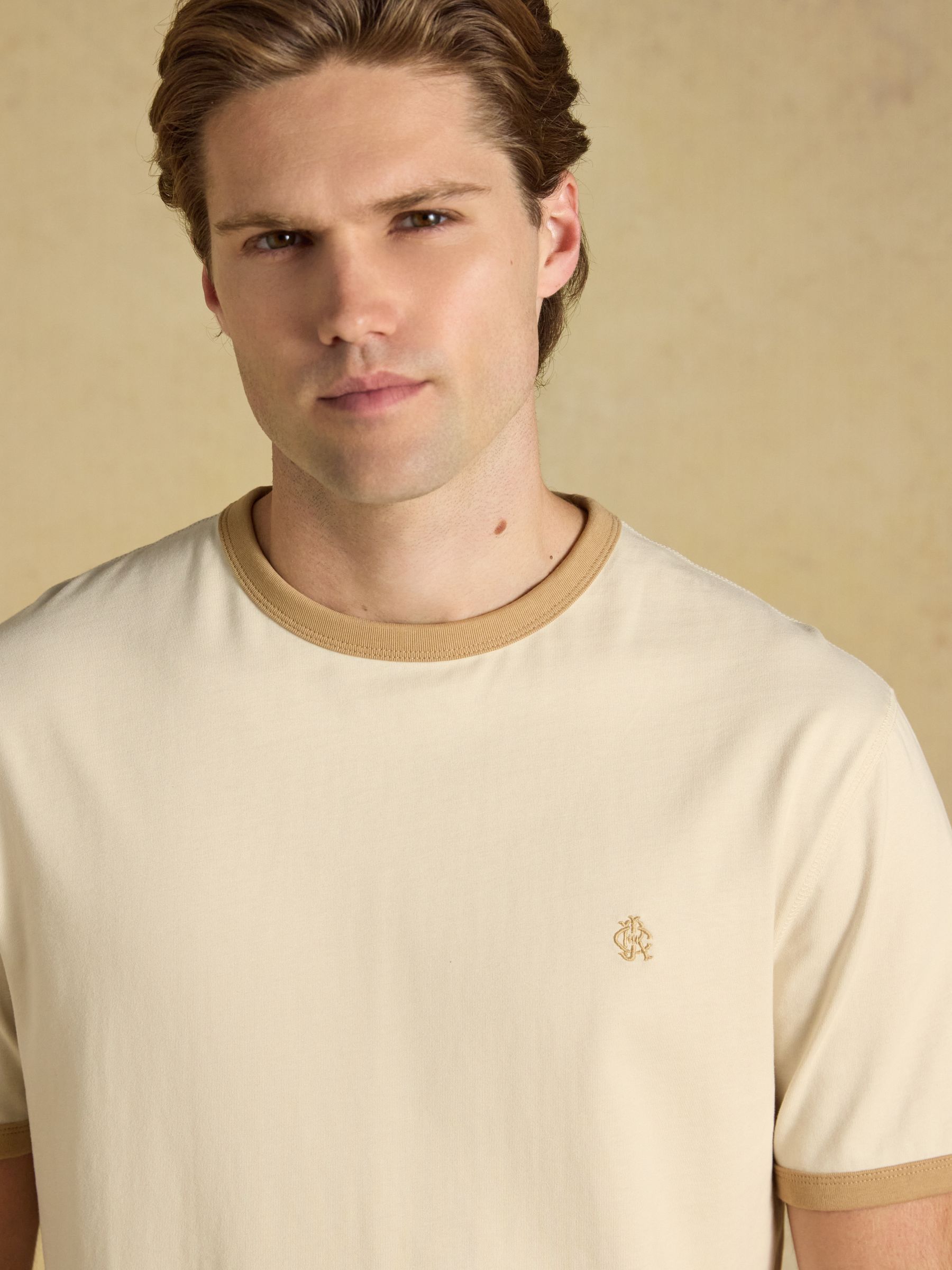 Rugby Club Cream Crew Neck Cotton T-Shirt - Image 4 of 7