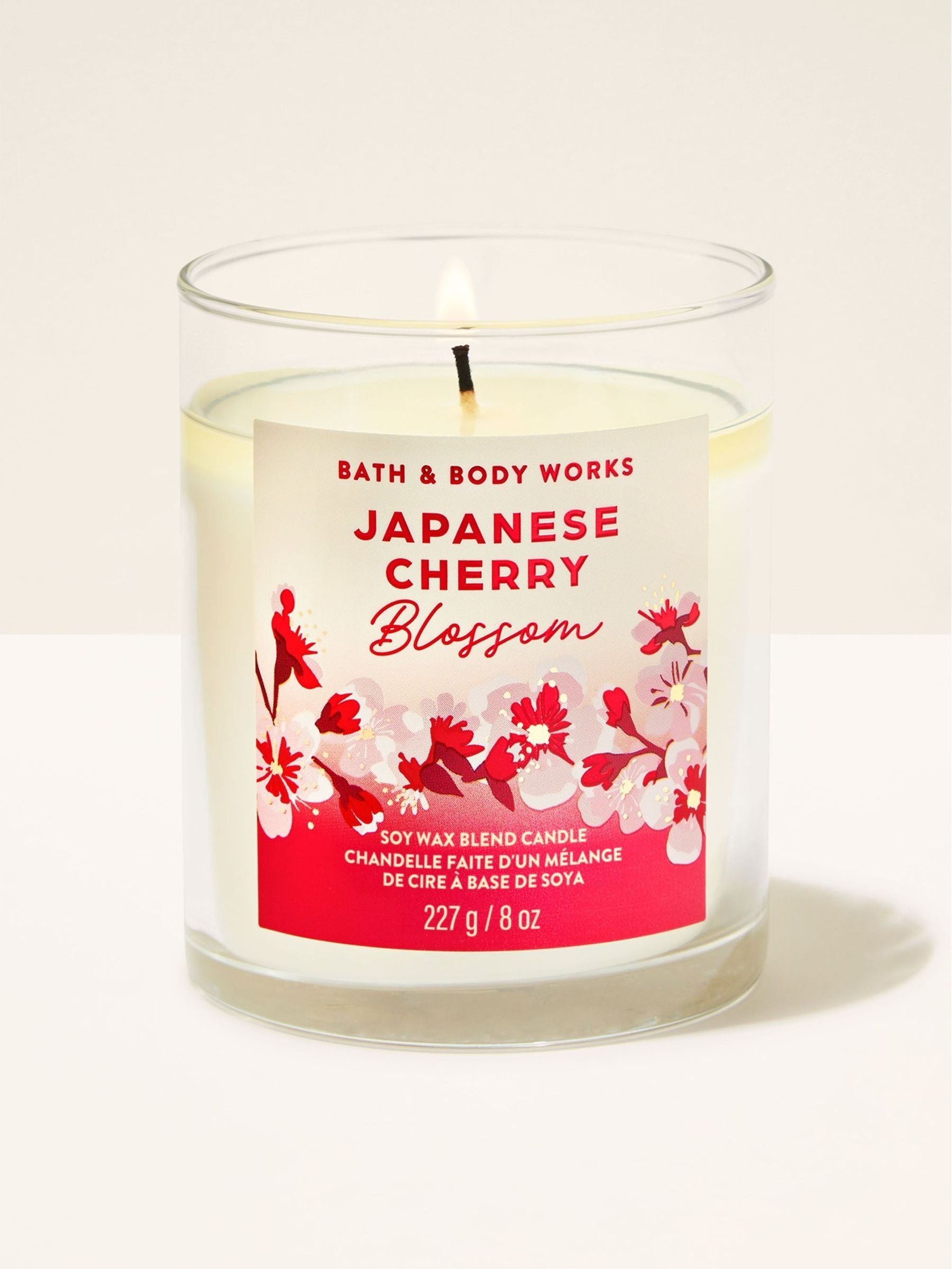 Japanese Cherry Blossom Single Wick Candle 227g - Image 1 of 2