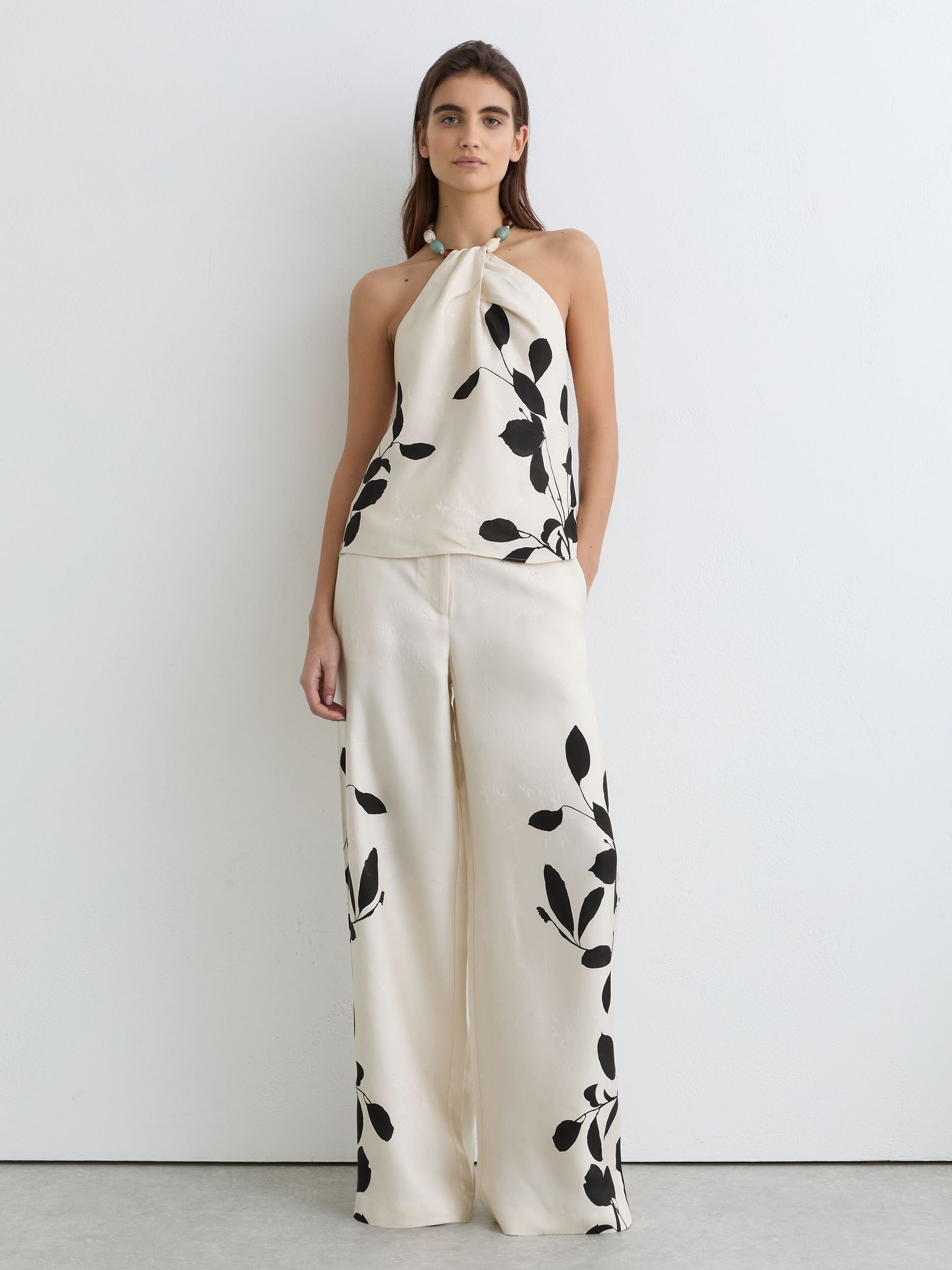 Top in Ivory/Black - Image 3 of 8