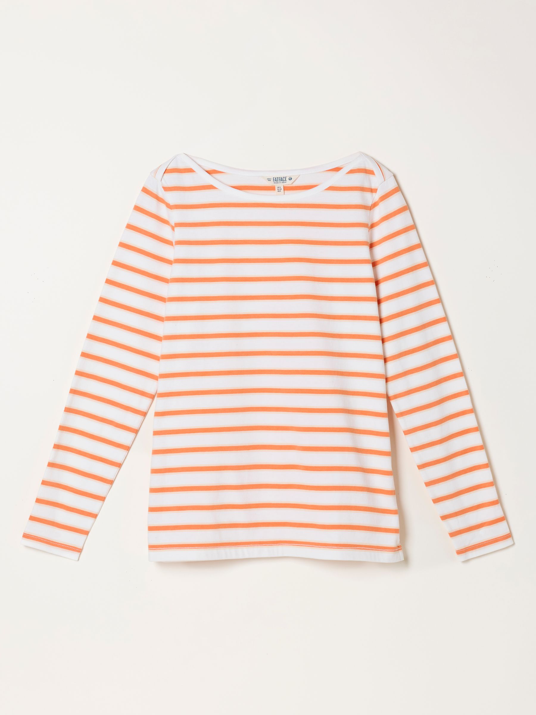 Breton Orange Striped 100% Cotton T-Shirt - Image 5 of 5