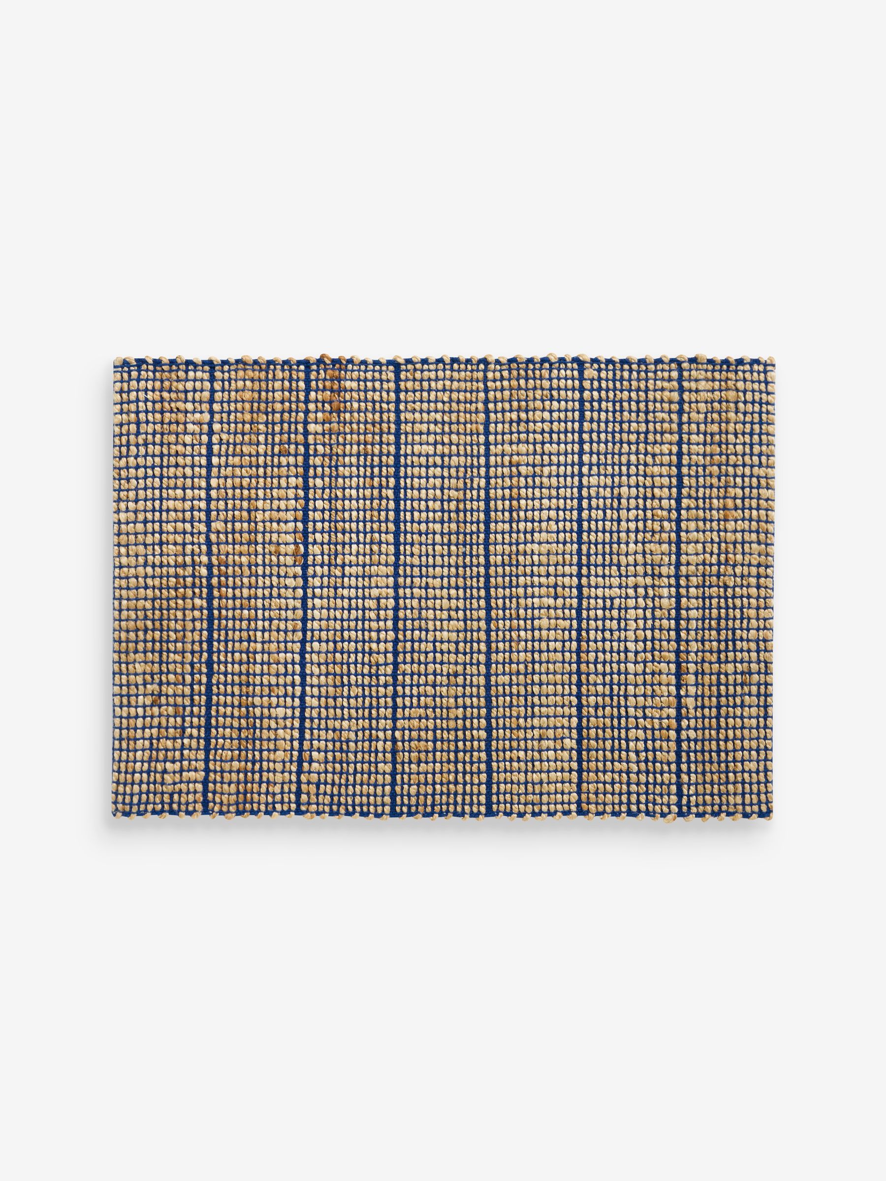 Hurley Woven Jute Doormat in Blue - Image 4 of 4 Hurley Woven Jute Doormat in Blue - Image 4 of 4