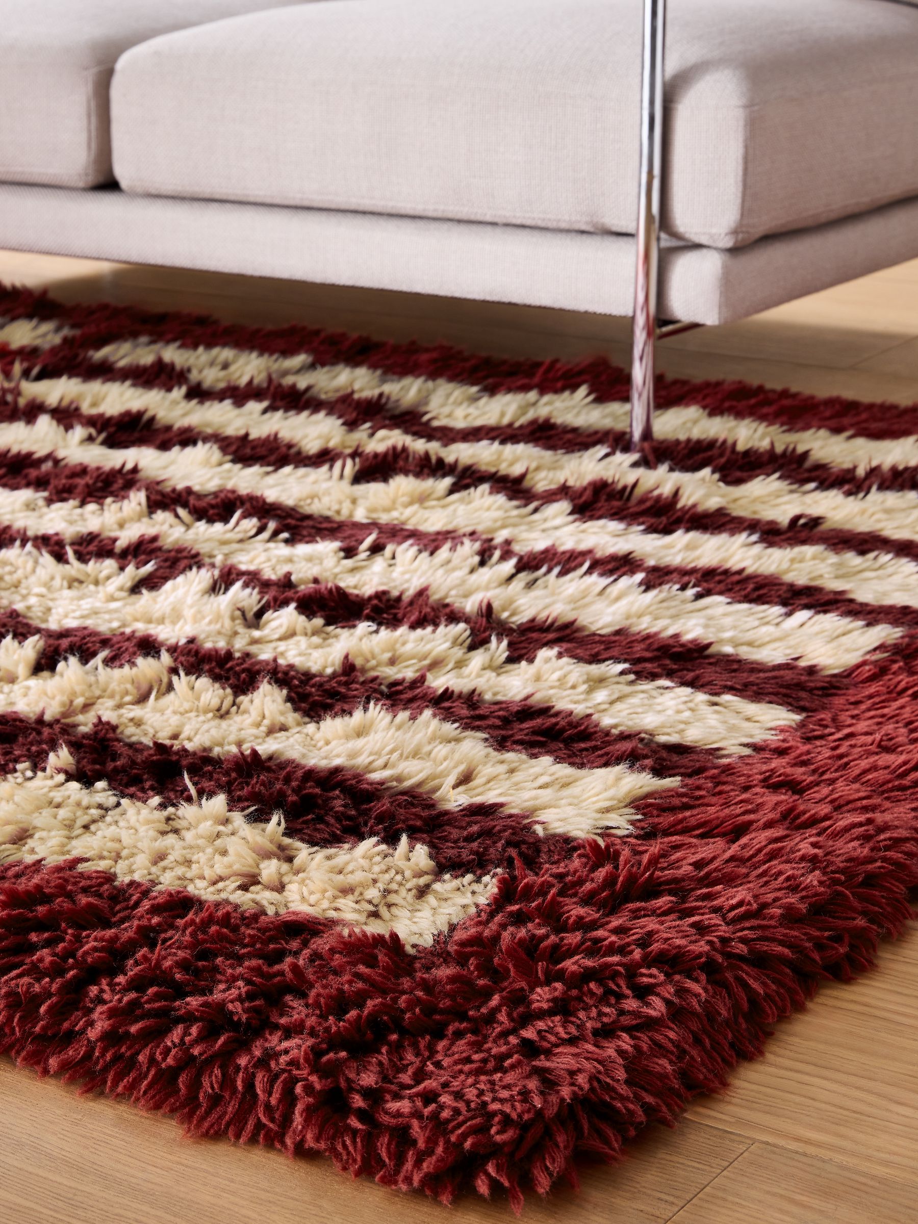 Brute Rug in Burgundy Red - Image 3 of 5