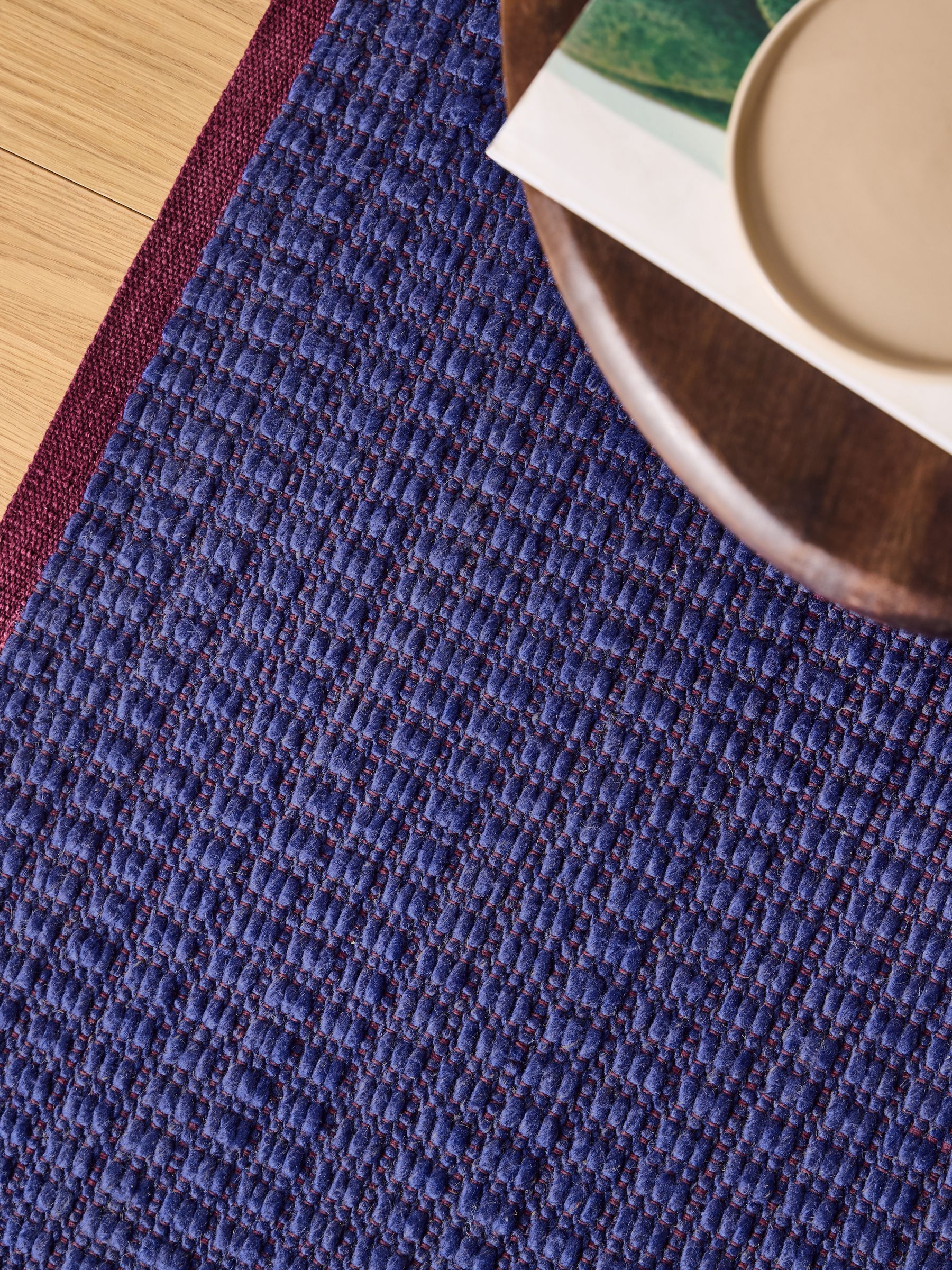 Kai Flatweave Rug in Blue - Image 3 of 4