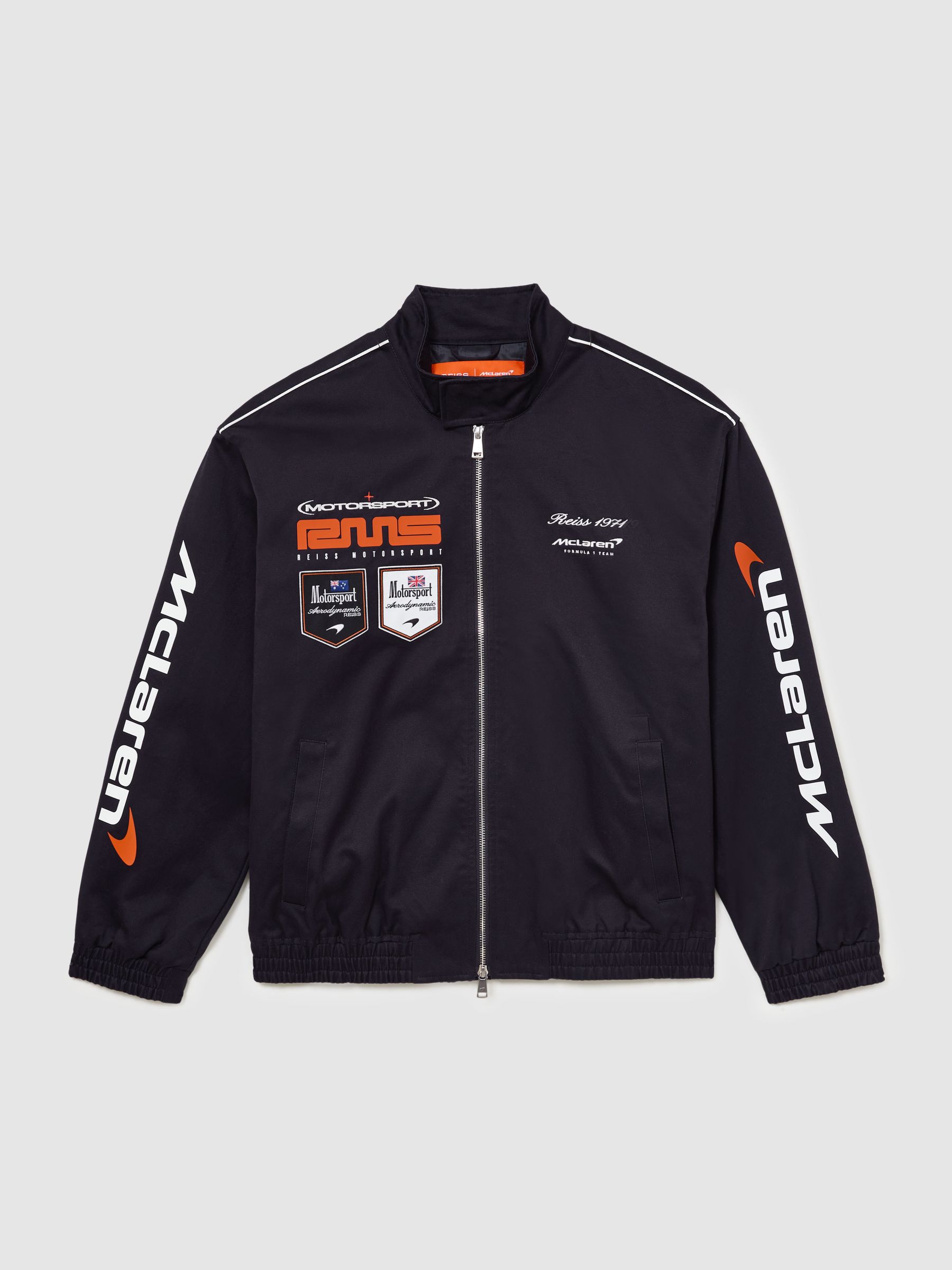 McLaren Navy Racing Logo Jacket Unisex-Fit in Navy - Image 2 of 11