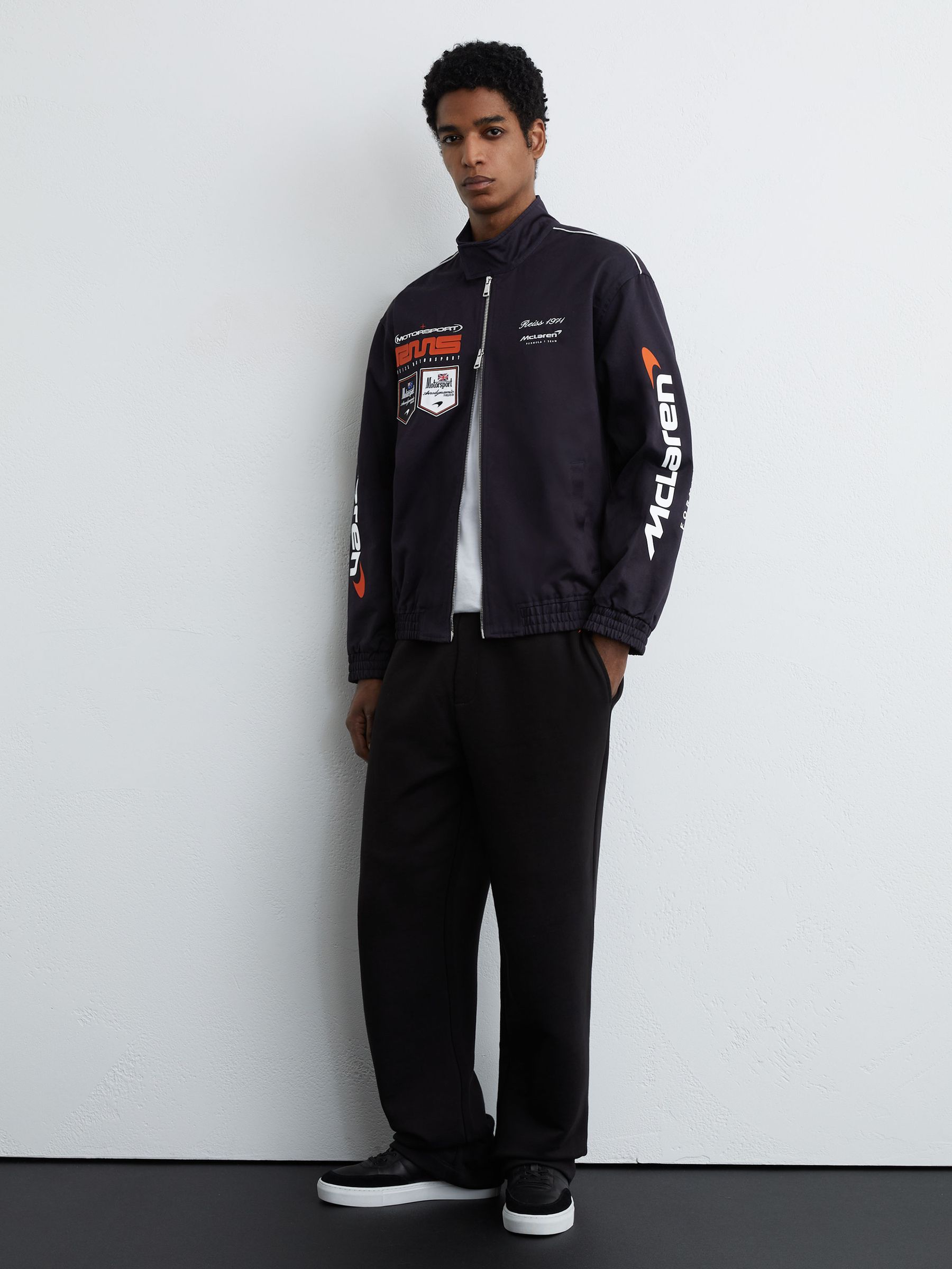 McLaren Navy Racing Logo Jacket Unisex-Fit in Navy - Image 3 of 11