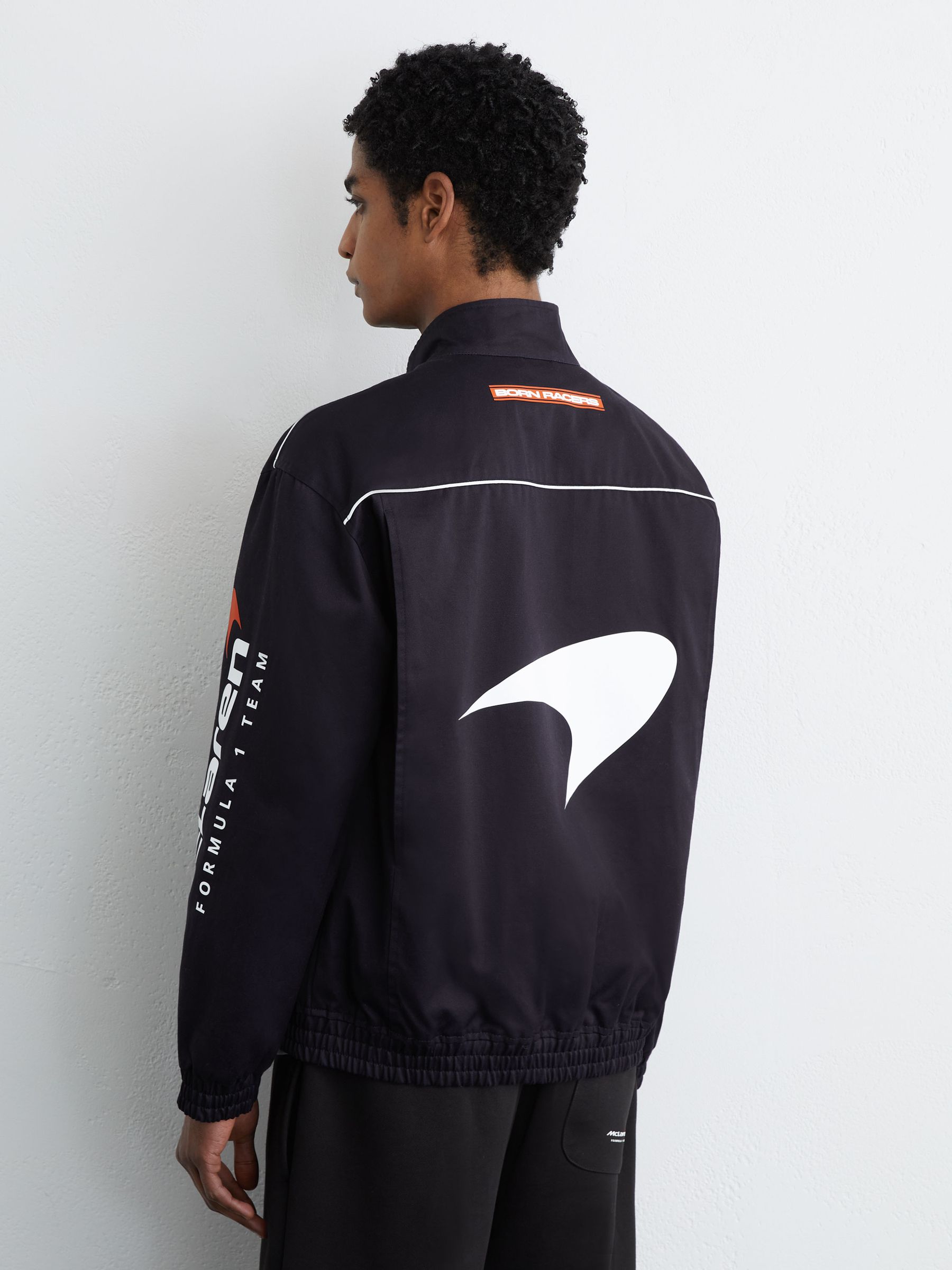 McLaren Navy Racing Logo Jacket Unisex-Fit in Navy - Image 6 of 11