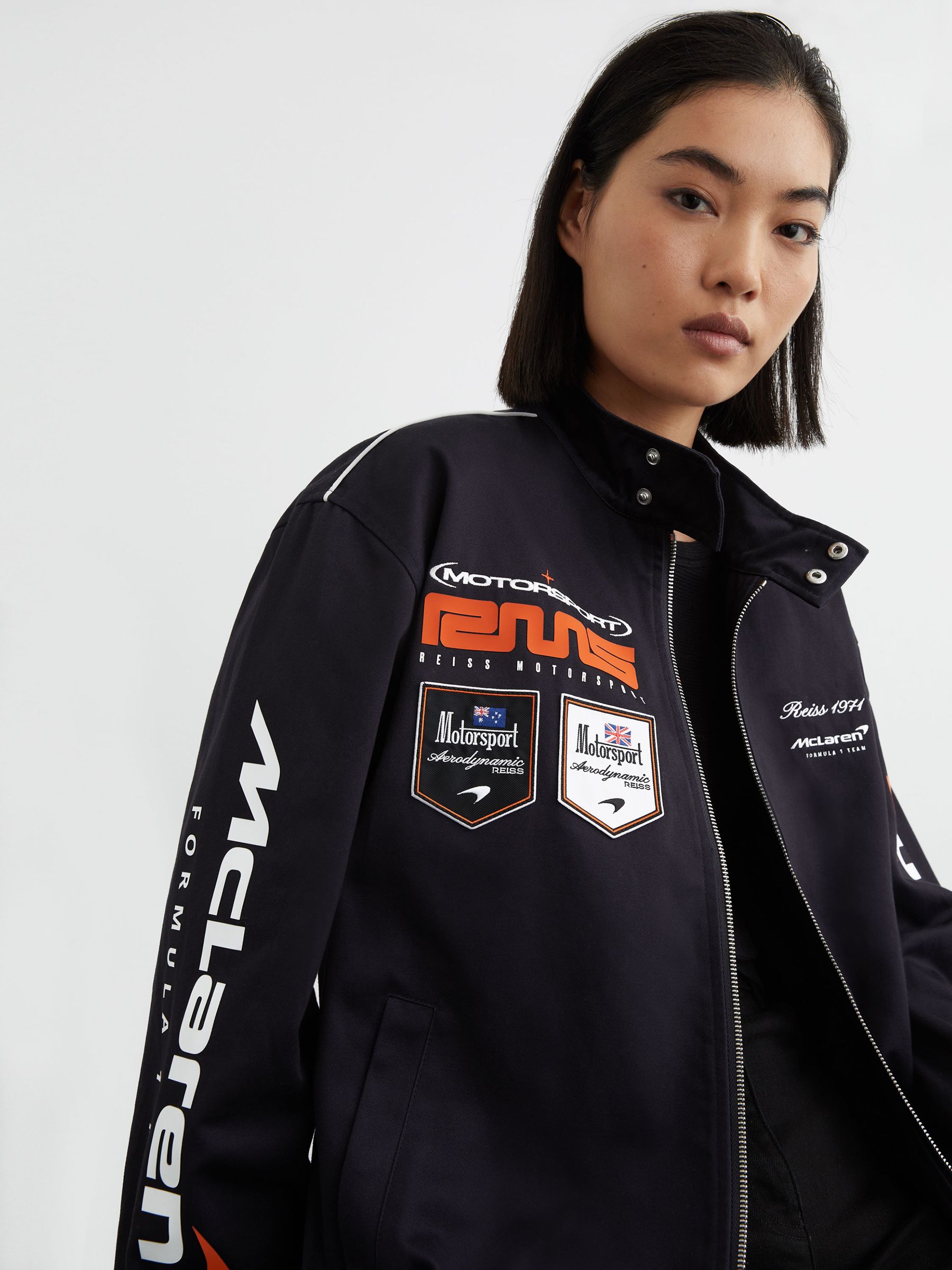 McLaren Navy Racing Logo Jacket Unisex-Fit in Navy - Image 8 of 11