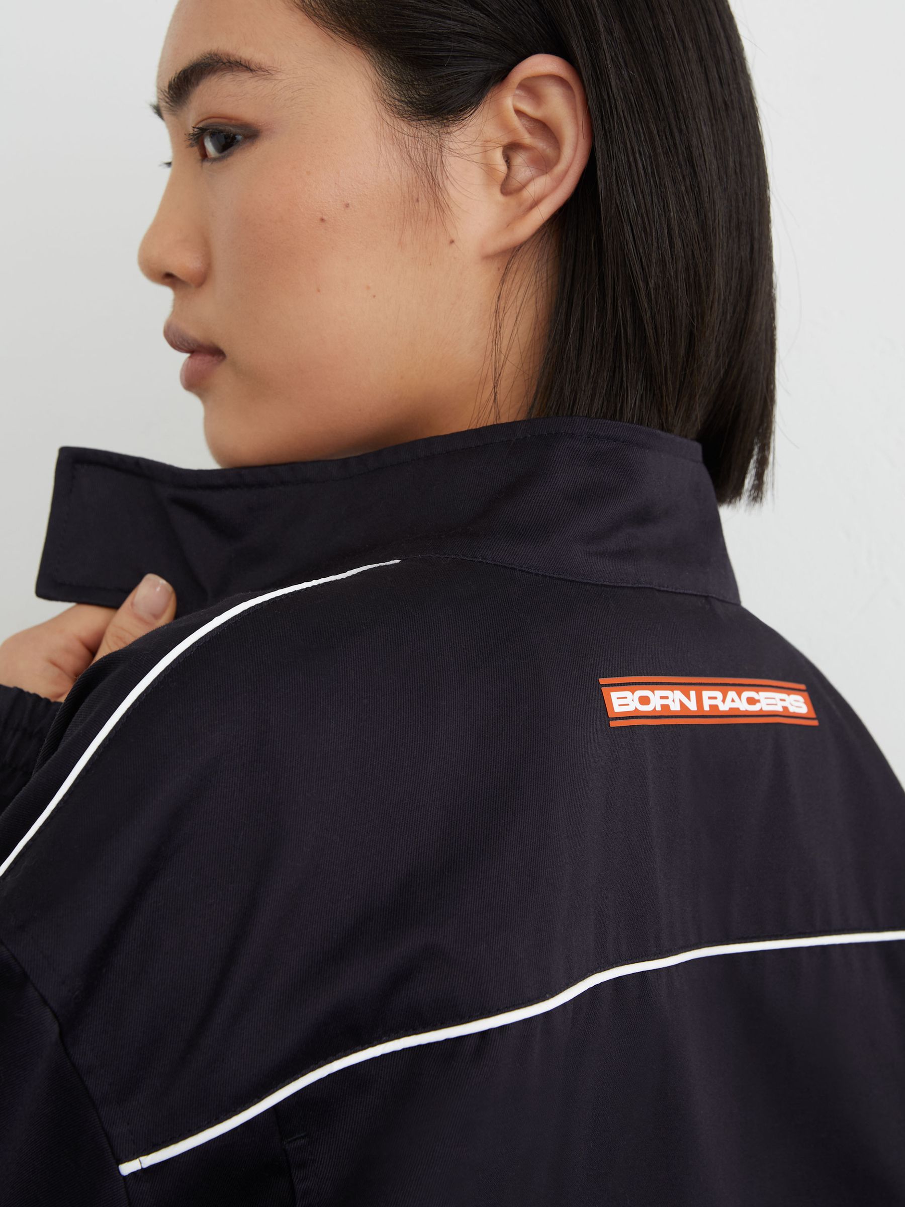 McLaren Navy Racing Logo Jacket Unisex-Fit in Navy - Image 9 of 11