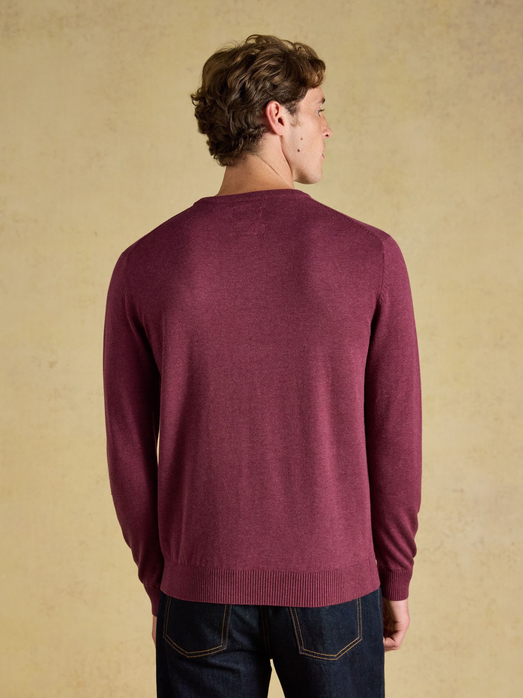 Hillside Purple Crew Neck Knitted Jumper - Image 2 of 7