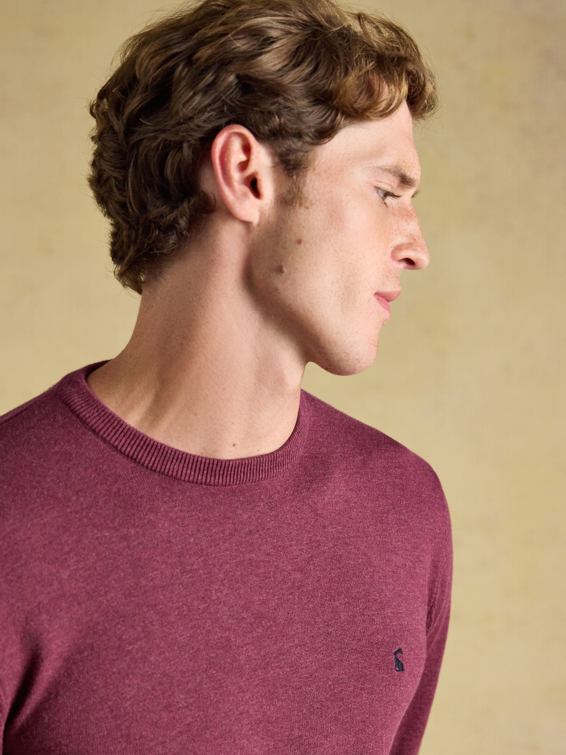 Hillside Purple Crew Neck Knitted Jumper - Image 4 of 7