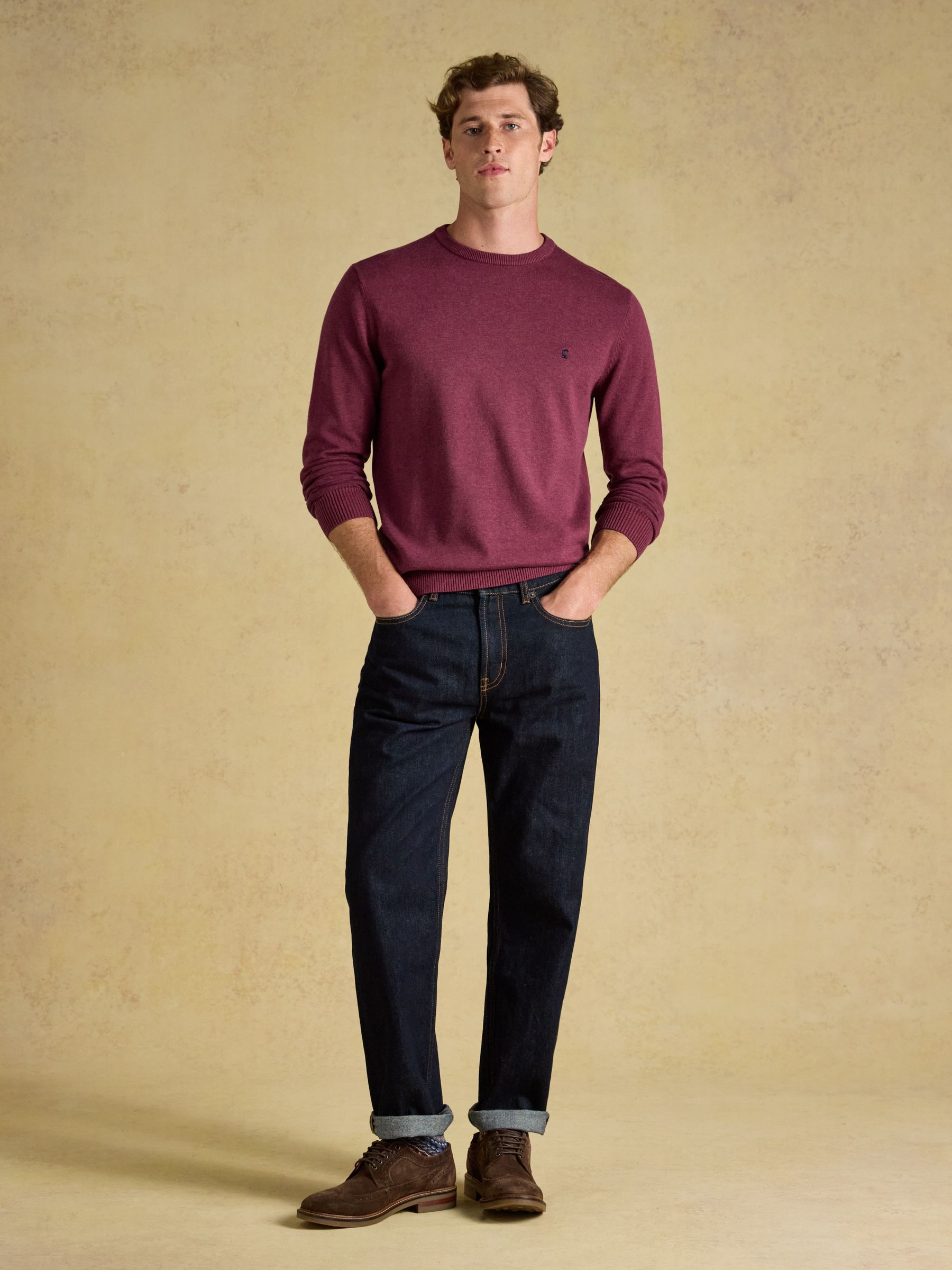 Hillside Purple Crew Neck Knitted Jumper - Image 6 of 7