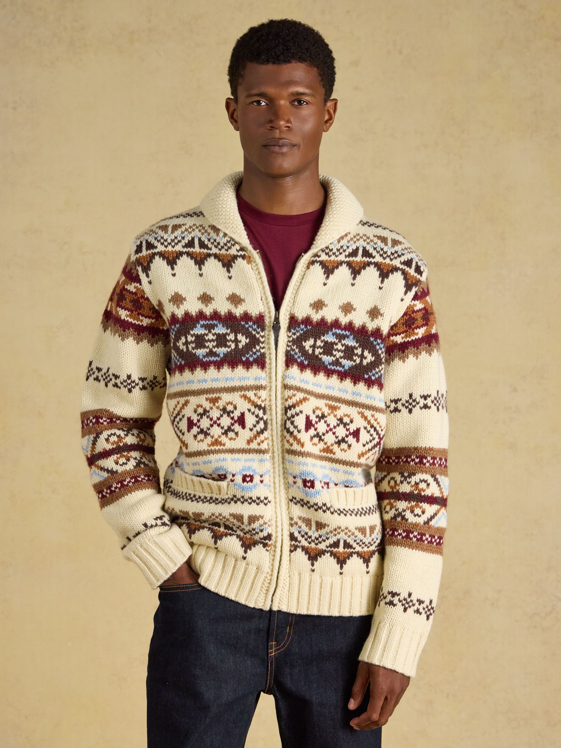 Multi Full Zip Fair Isle Cardigan - Image 2 of 10