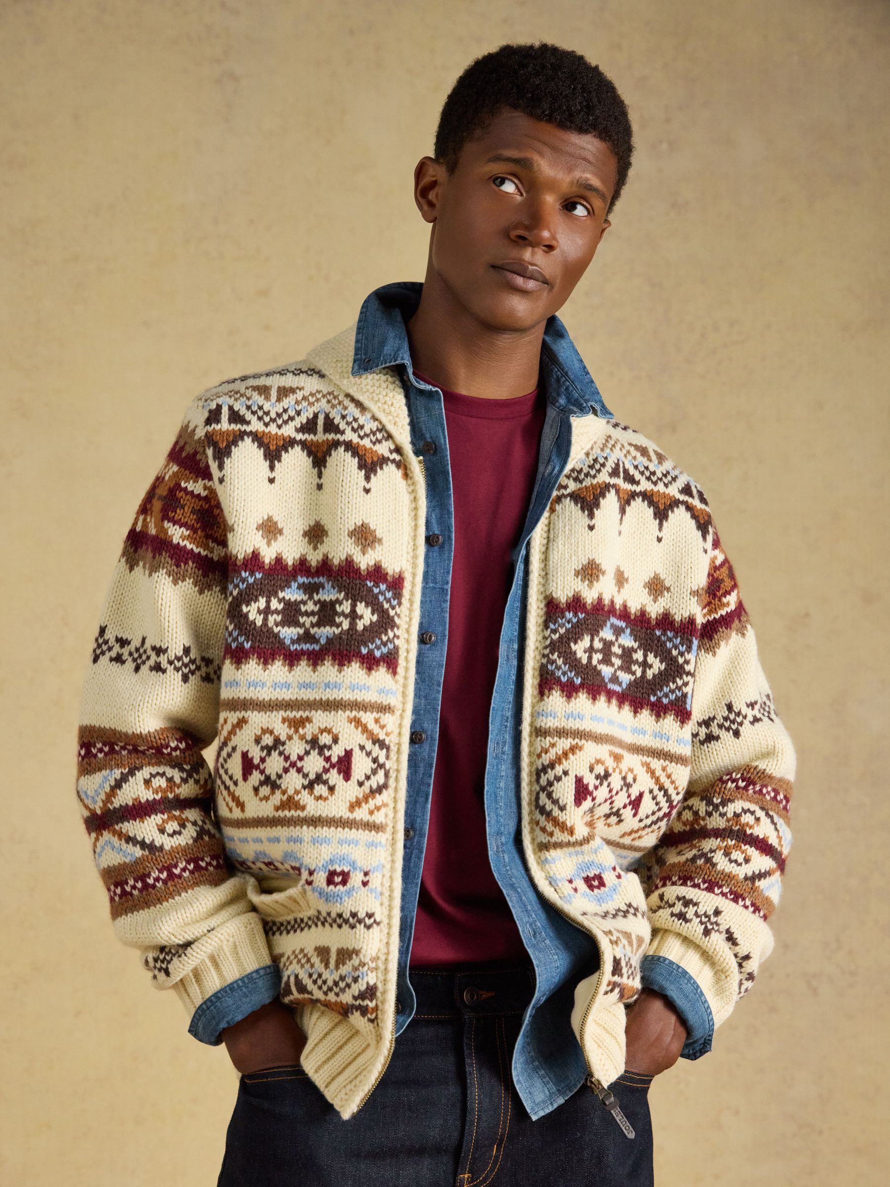 Multi Full Zip Fair Isle Cardigan - Image 4 of 10