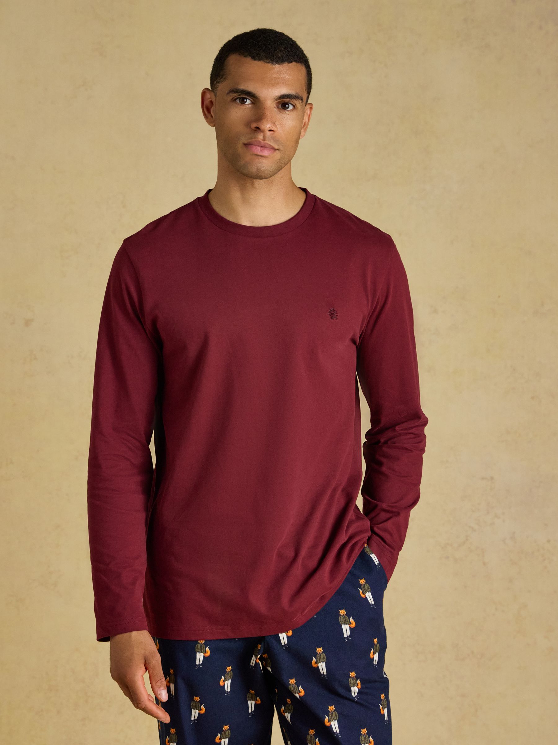 Burgundy Red Lounge Top - Image 1 of 7