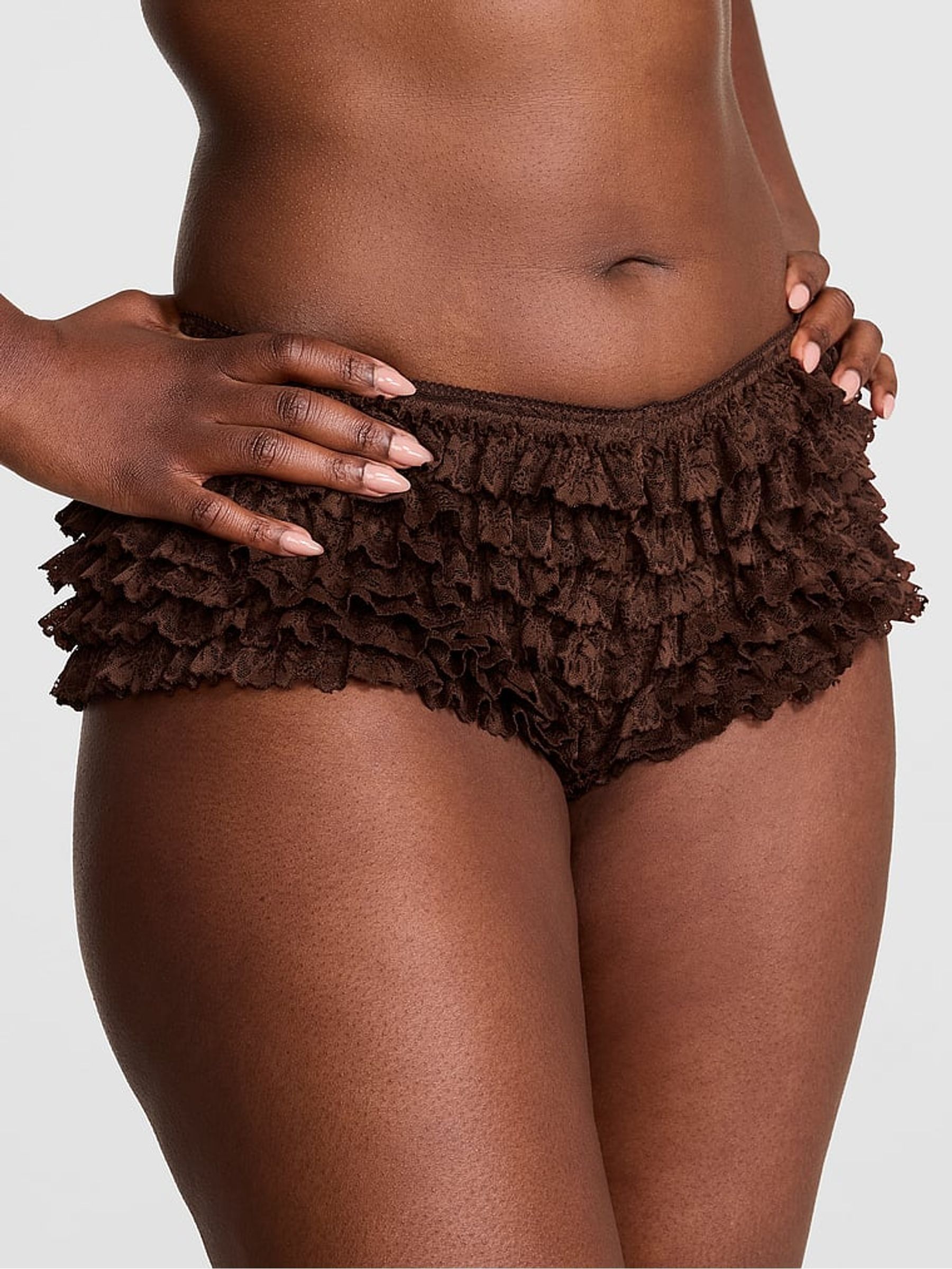 Ganache Nude Lace Bloomer Knickers - Image 1 of 2