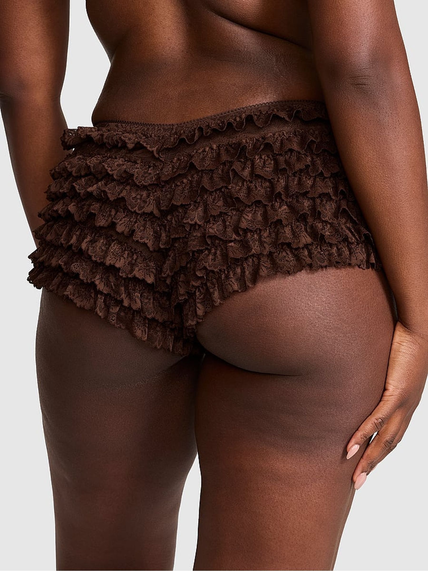 Ganache Nude Lace Bloomer Knickers - Image 2 of 2