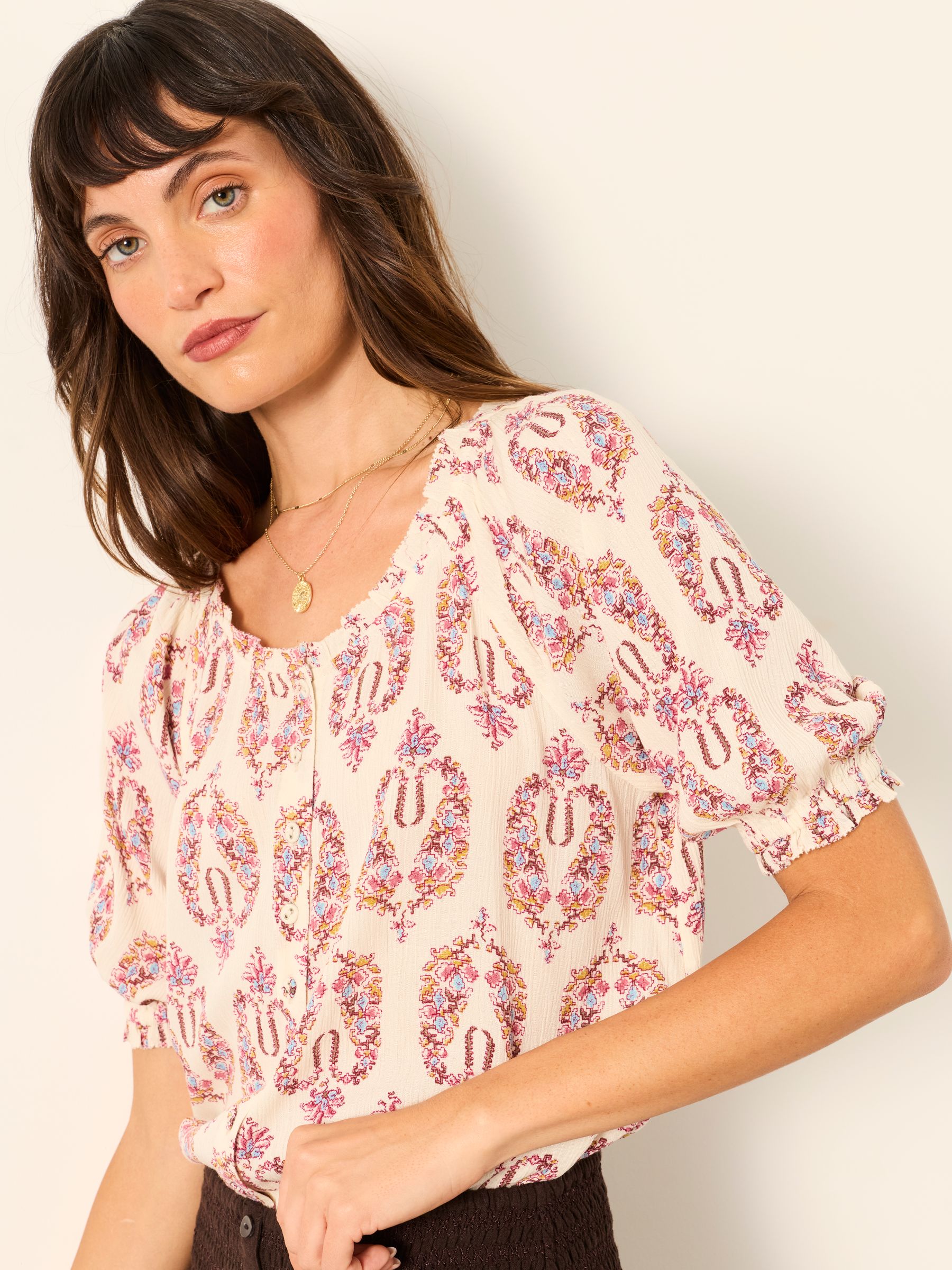 Kai Ivory Paisley Regular Kai Blouse - Image 5 of 6