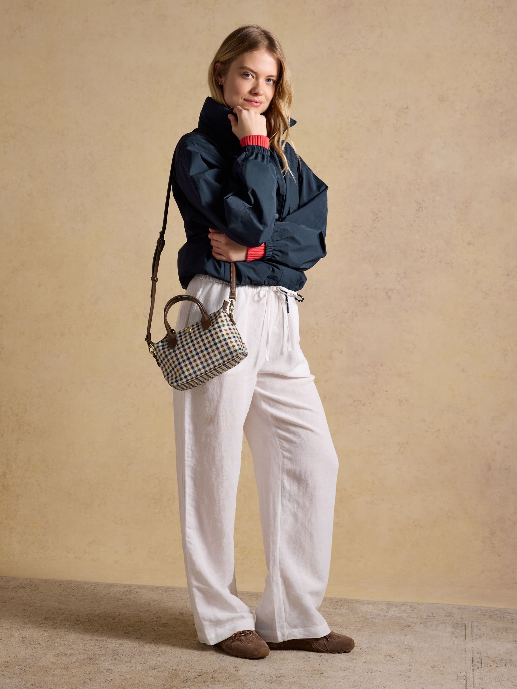 Edie Gingham Crossbody Handbag - Image 3 of 8