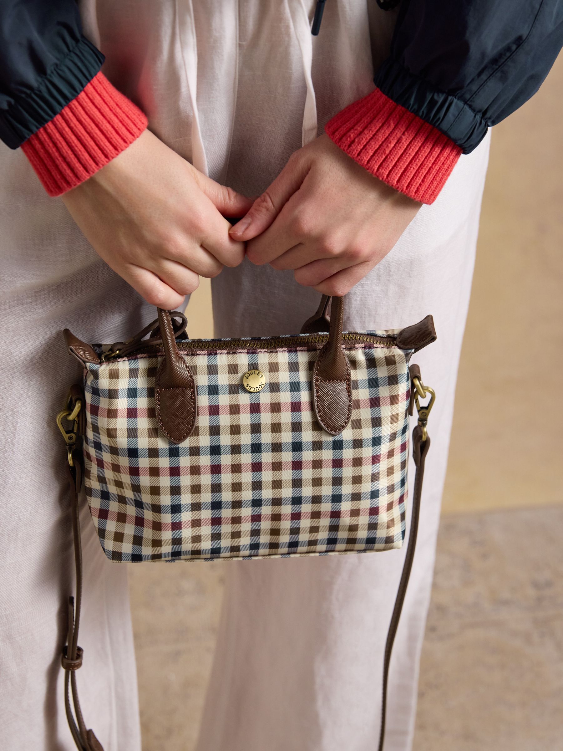 Edie Gingham Crossbody Handbag - Image 4 of 8