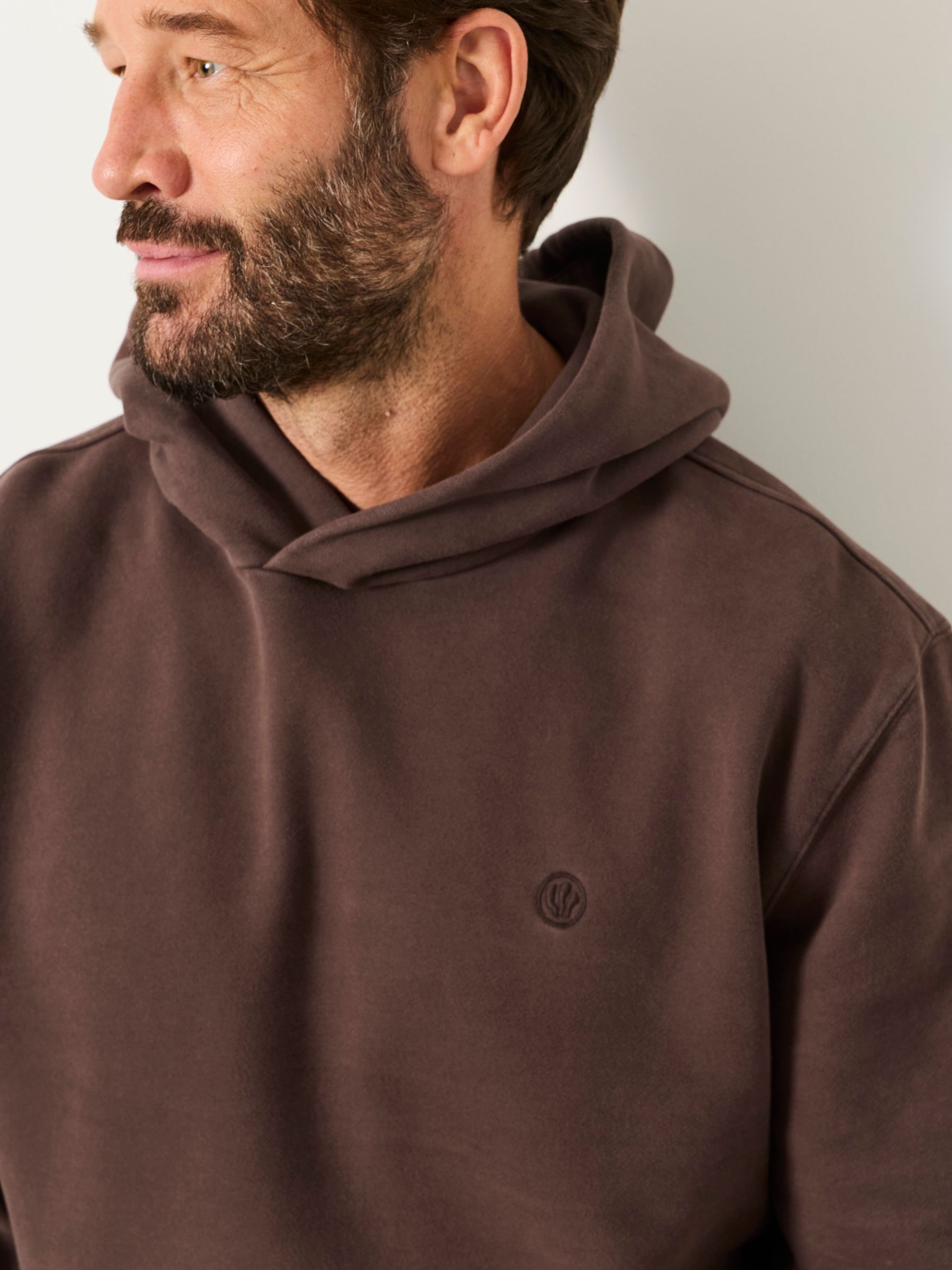 Hayle Chocolate Brown Overhead Hoodie - Image 3 of 6