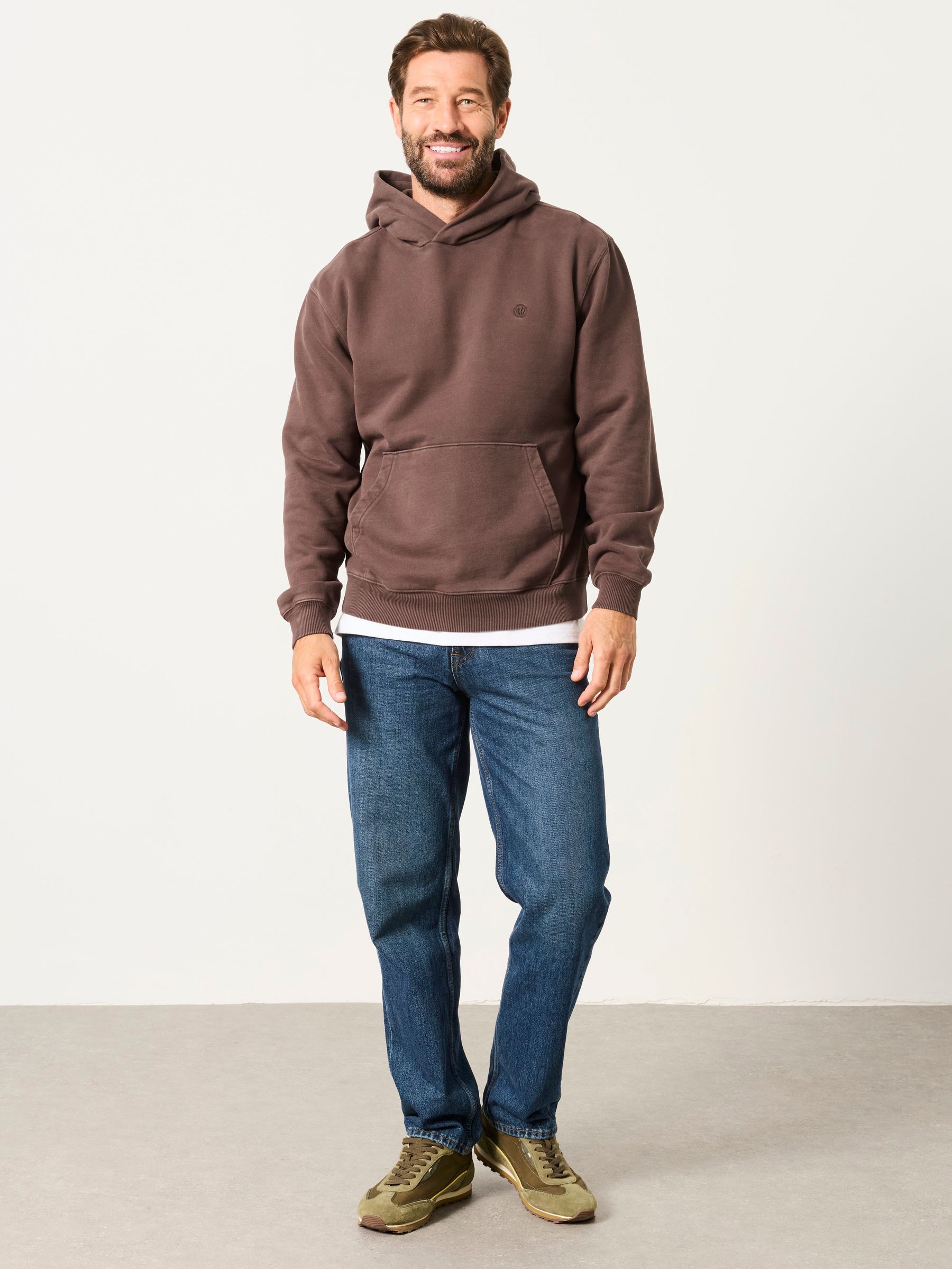 Hayle Chocolate Brown Overhead Hoodie - Image 4 of 6