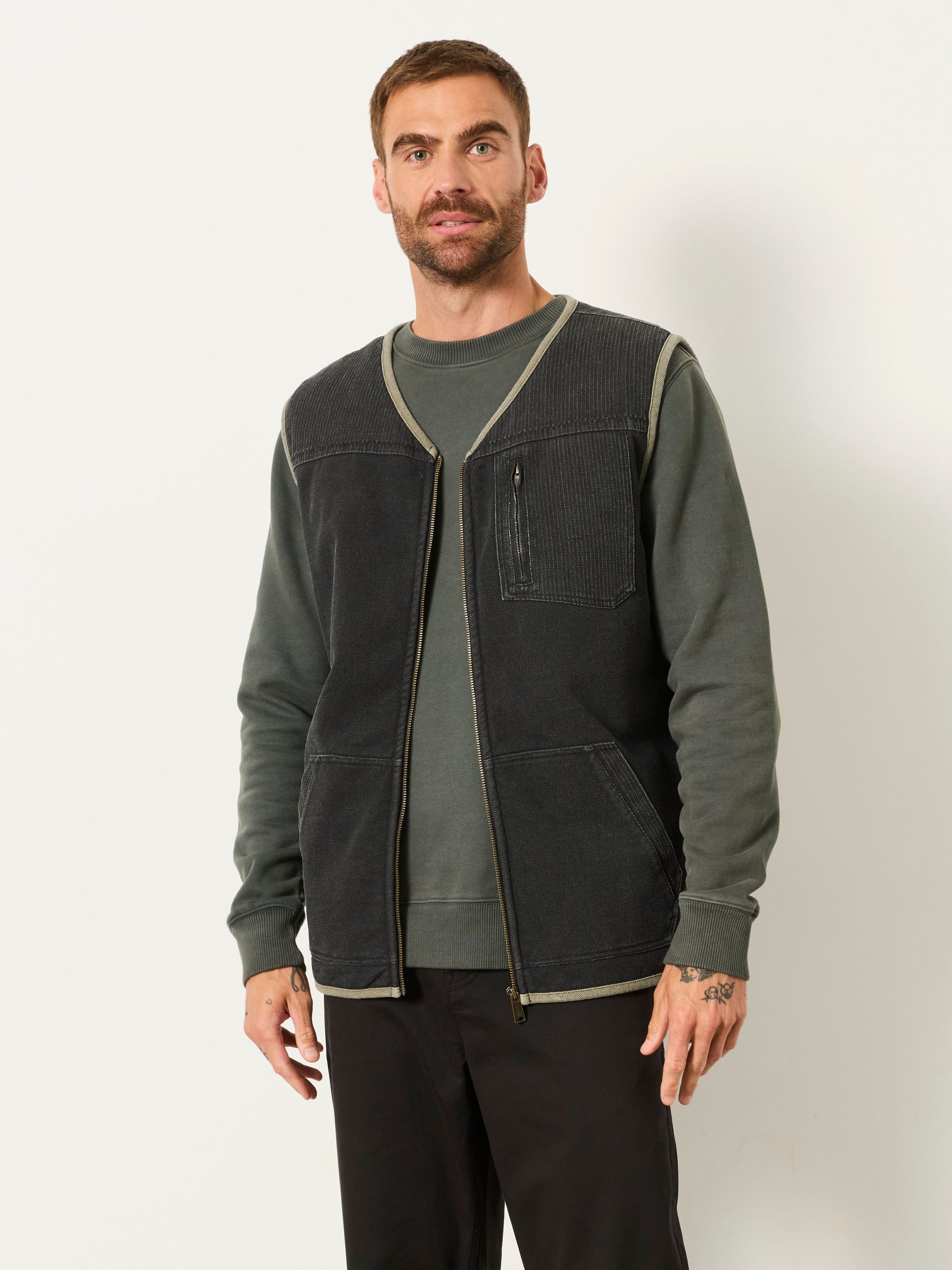 Charcoal Grey Airlie Gilet - Image 2 of 7
