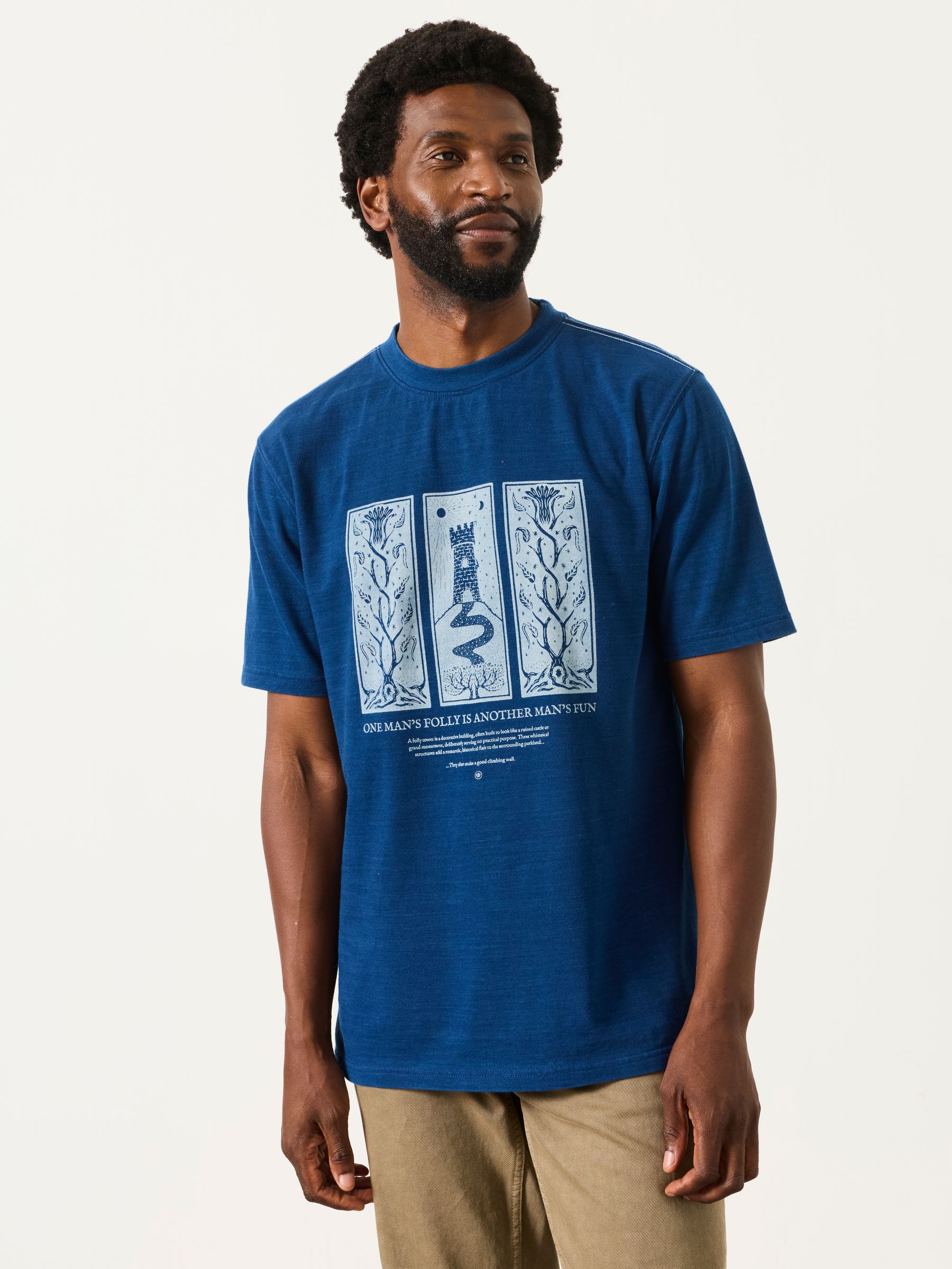 Indigo Blue Folly Graphic T-Shirt - Image 1 of 6