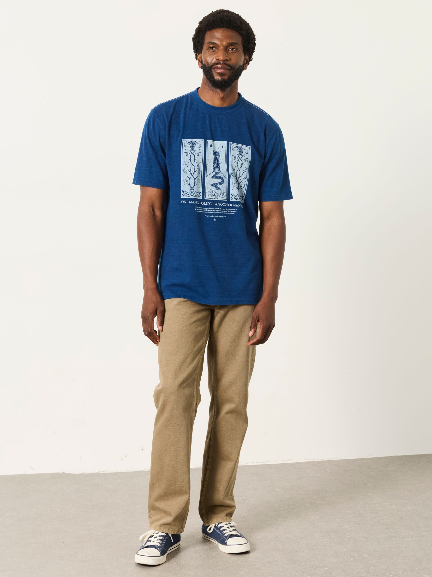 Indigo Blue Folly Graphic T-Shirt - Image 3 of 6
