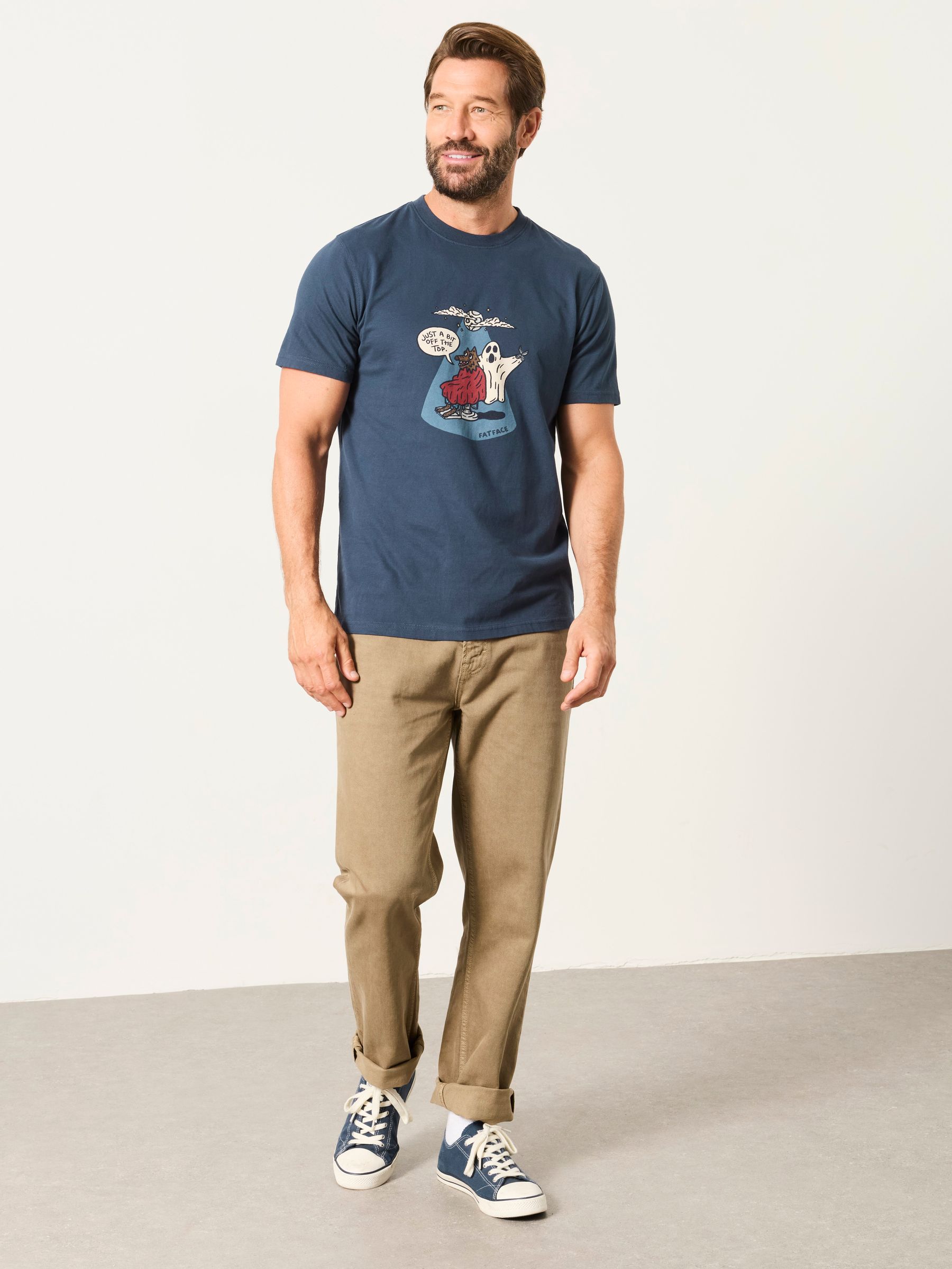 Navy Werewolf Graphic T-Shirt - Image 4 of 6