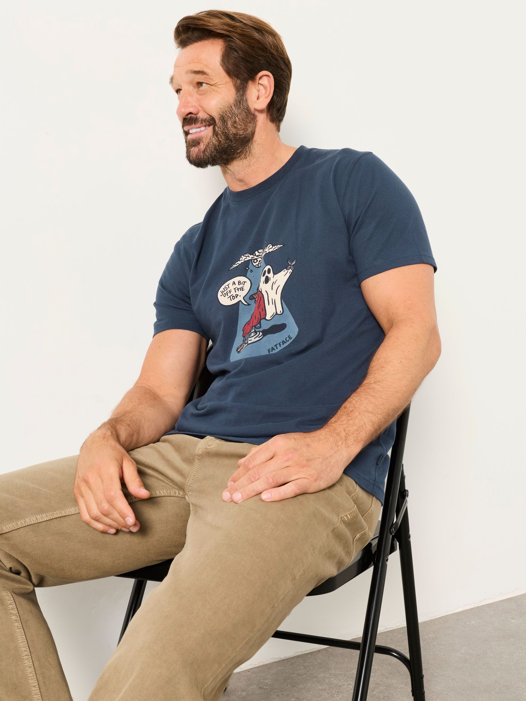 Navy Werewolf Graphic T-Shirt - Image 5 of 6