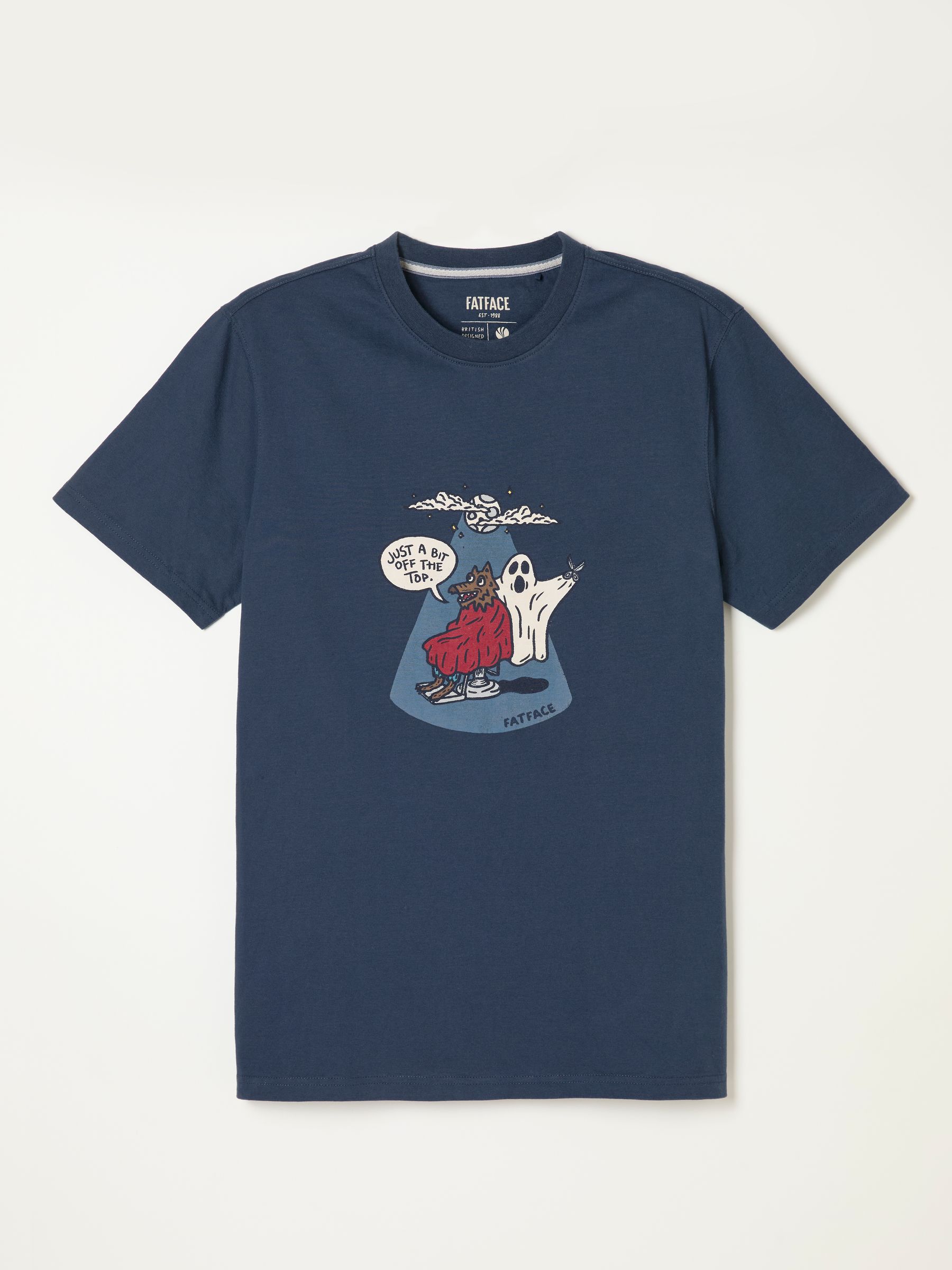 Navy Werewolf Graphic T-Shirt - Image 6 of 6