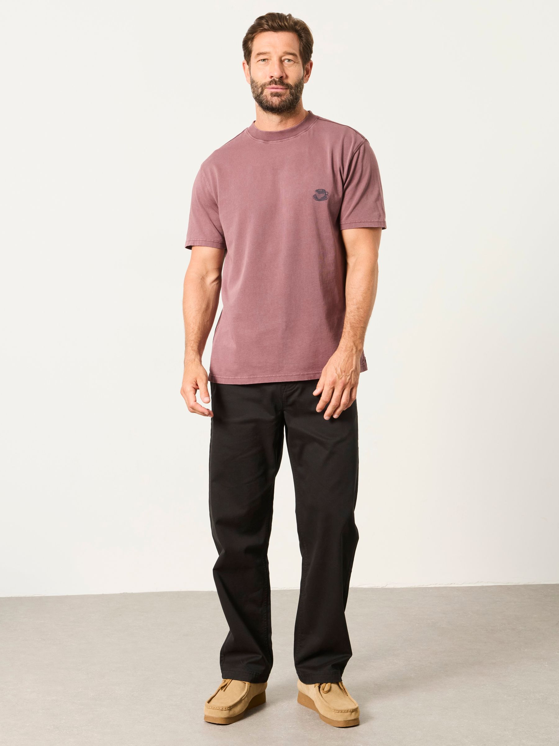 Dusky Purple Coffee Shop Graphic T-Shirt - Image 4 of 7