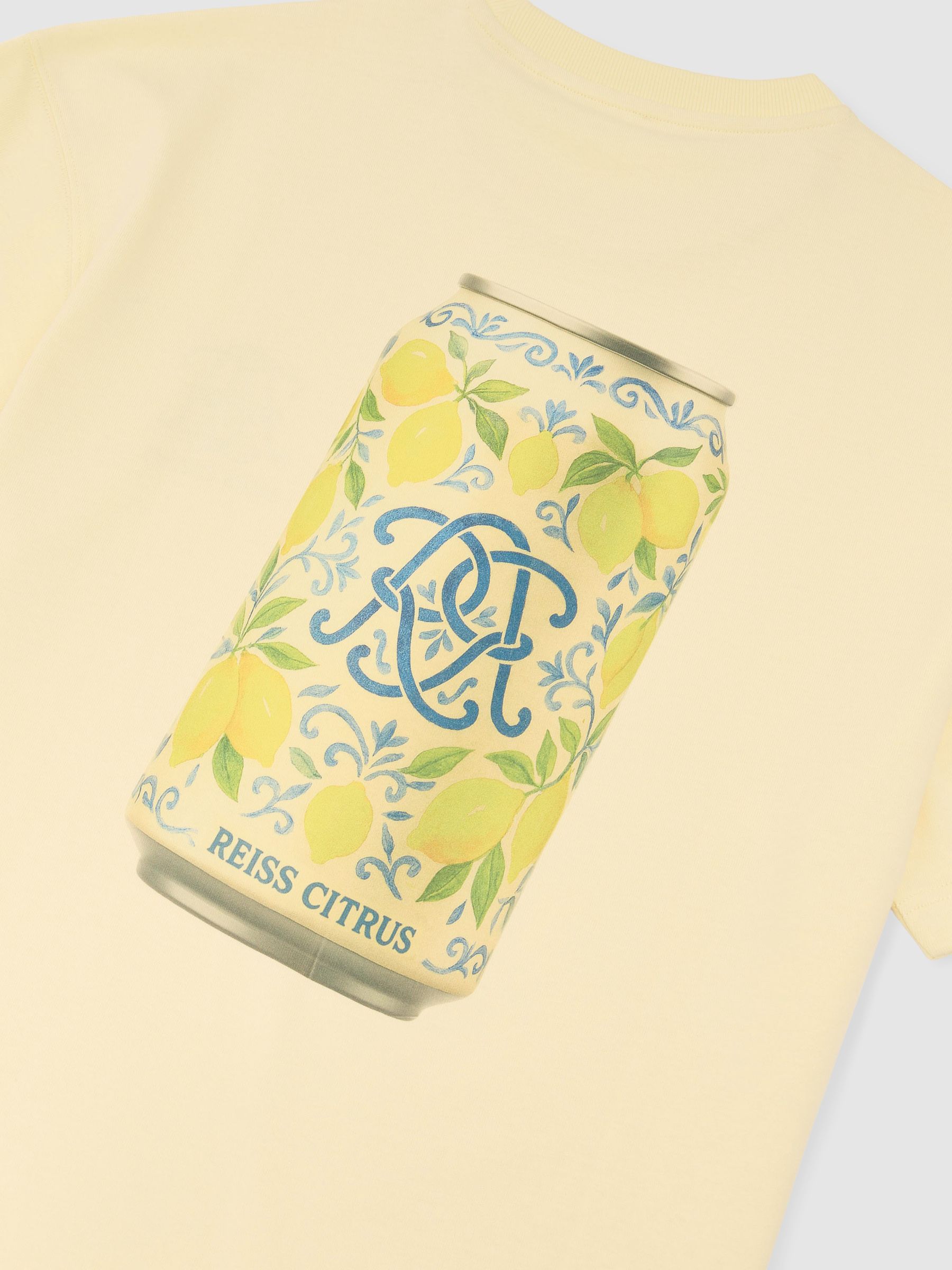 Monogram Citrus Relaxed-Fit T-Shirt in Yellow - image 4