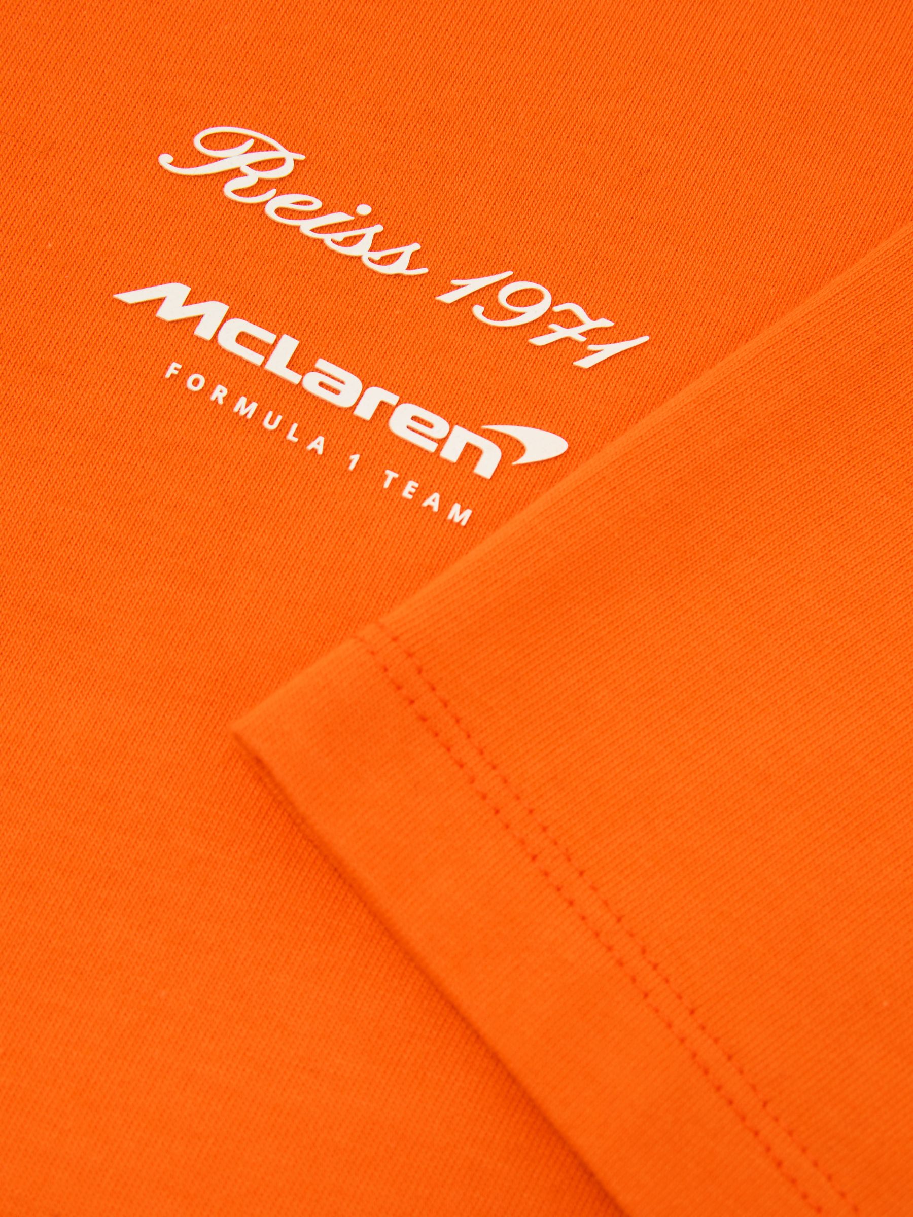 McLaren Racing Motorsport Relaxed T-Shirt Unisex-Fit in Papaya Orange - Image 10 of 10