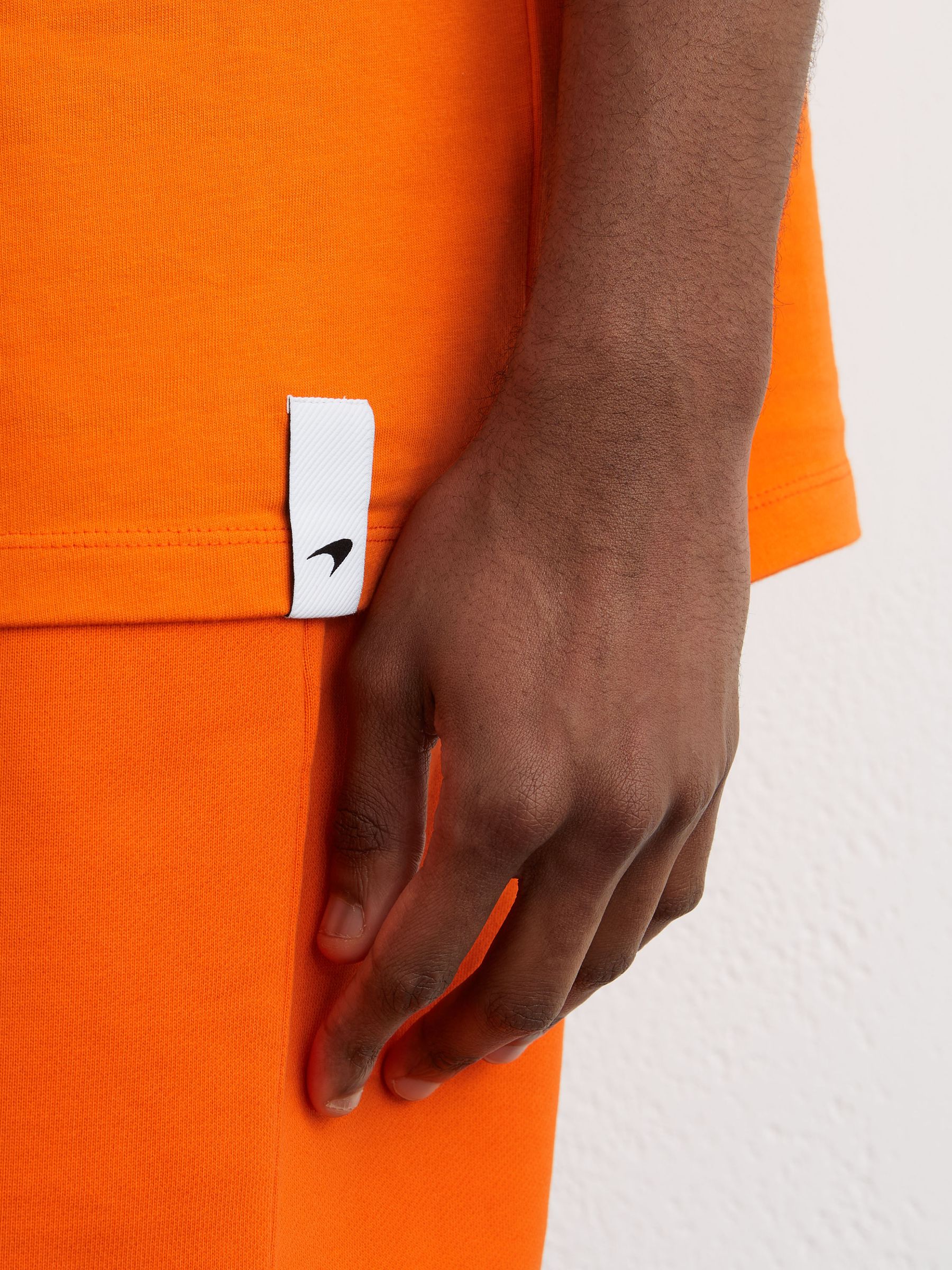 McLaren Racing Motorsport Relaxed T-Shirt Unisex-Fit in Papaya Orange - Image 8 of 10