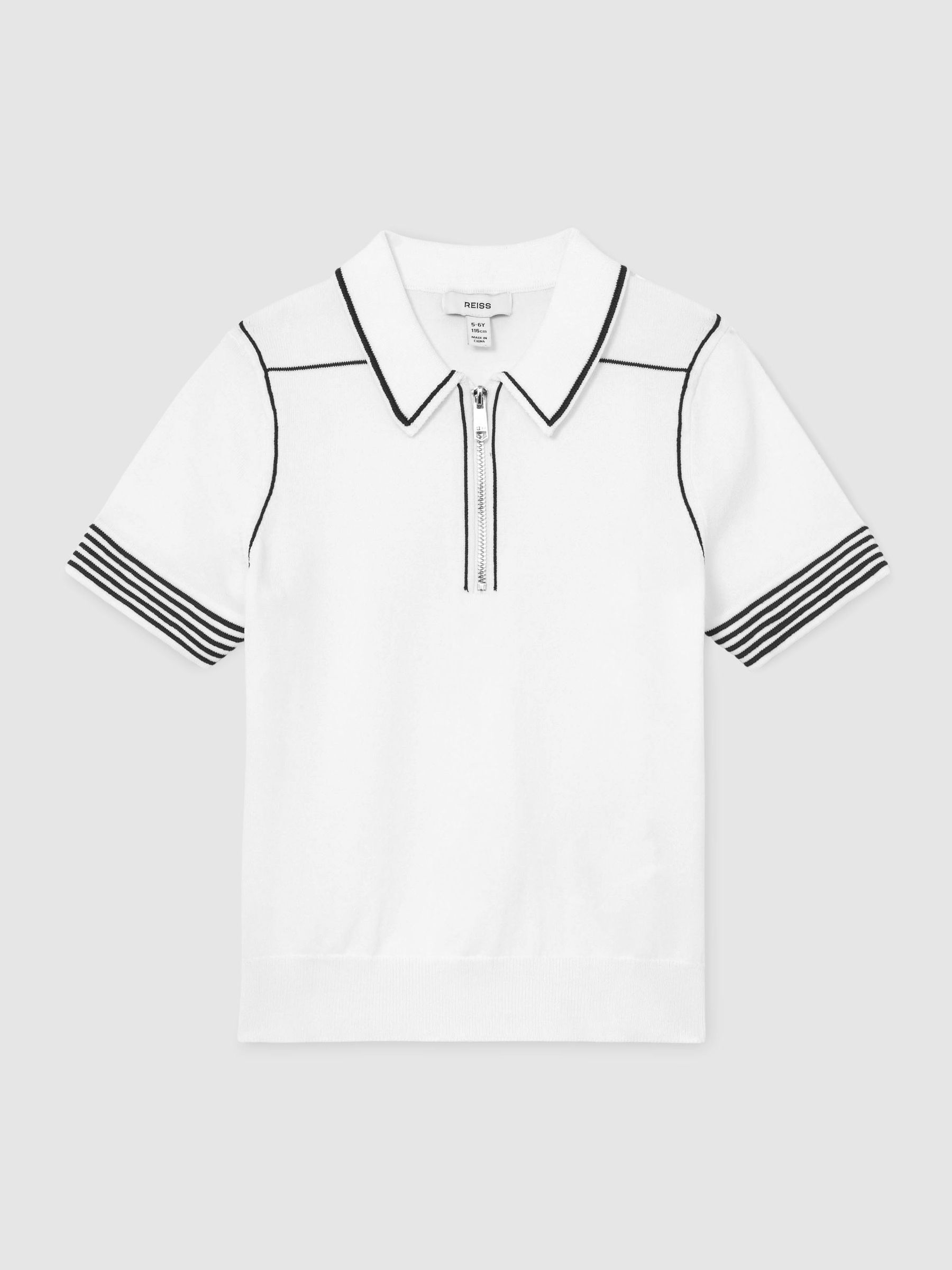 Polo Shirt in White - Image 2 of 3 Polo Shirt in White - Image 2 of 3