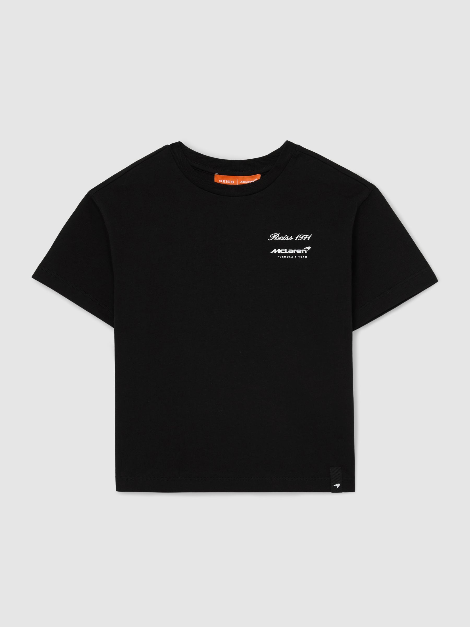 9-13 yrs McLaren Racing Motorsport Relaxed T-Shirt Unisex-Fit in Black - Image 2 of 3
