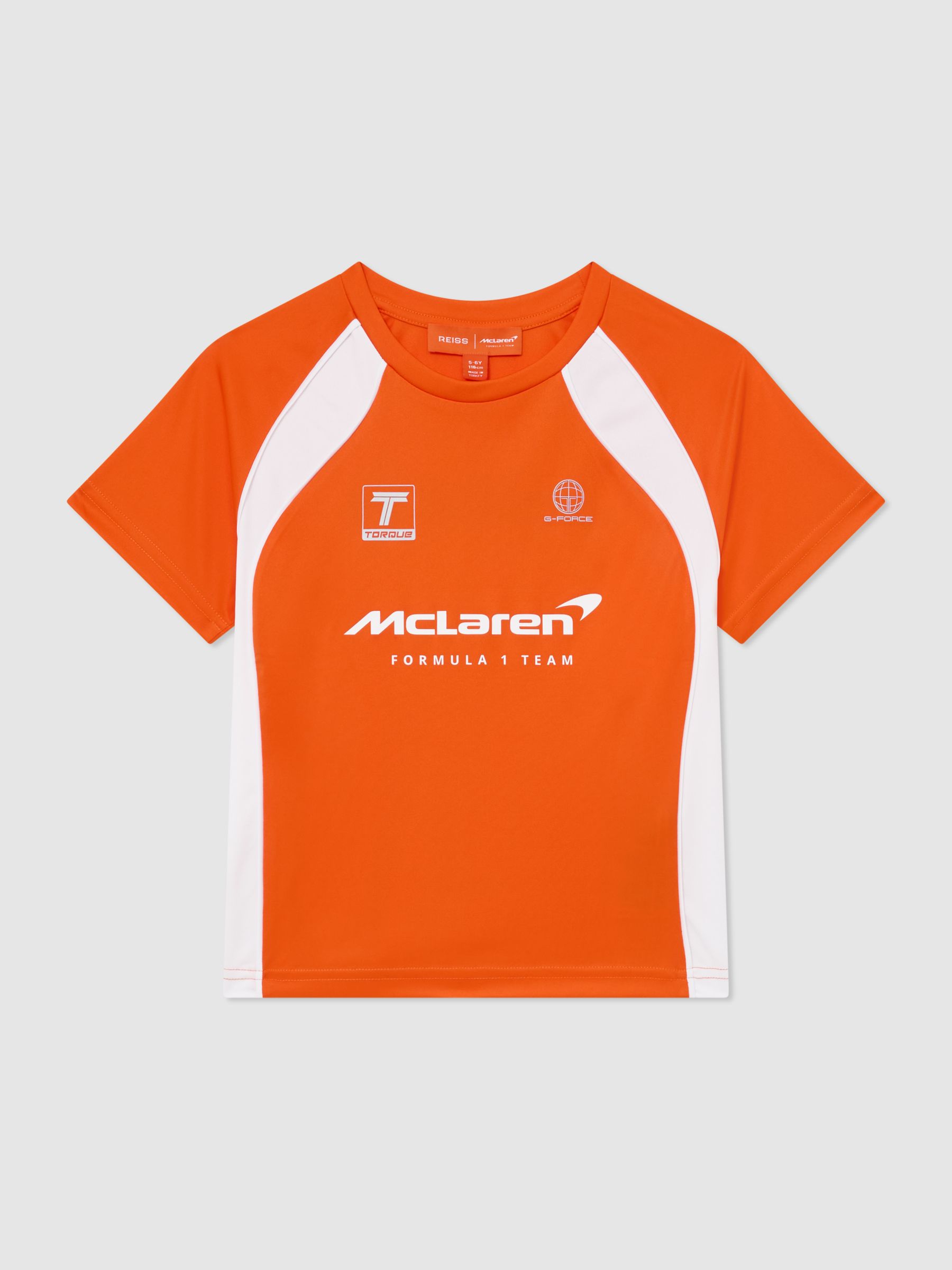 13-14 yrs McLaren Racing Relaxed Contrast Oscar T-Shirt Unisex-Fit in Papaya Orange - Image 3 of 3