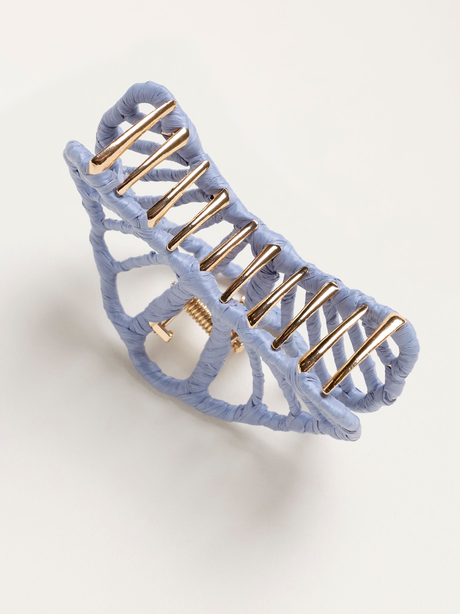 Blue Shell Wrapped Claw Clip - Image 2 of 2