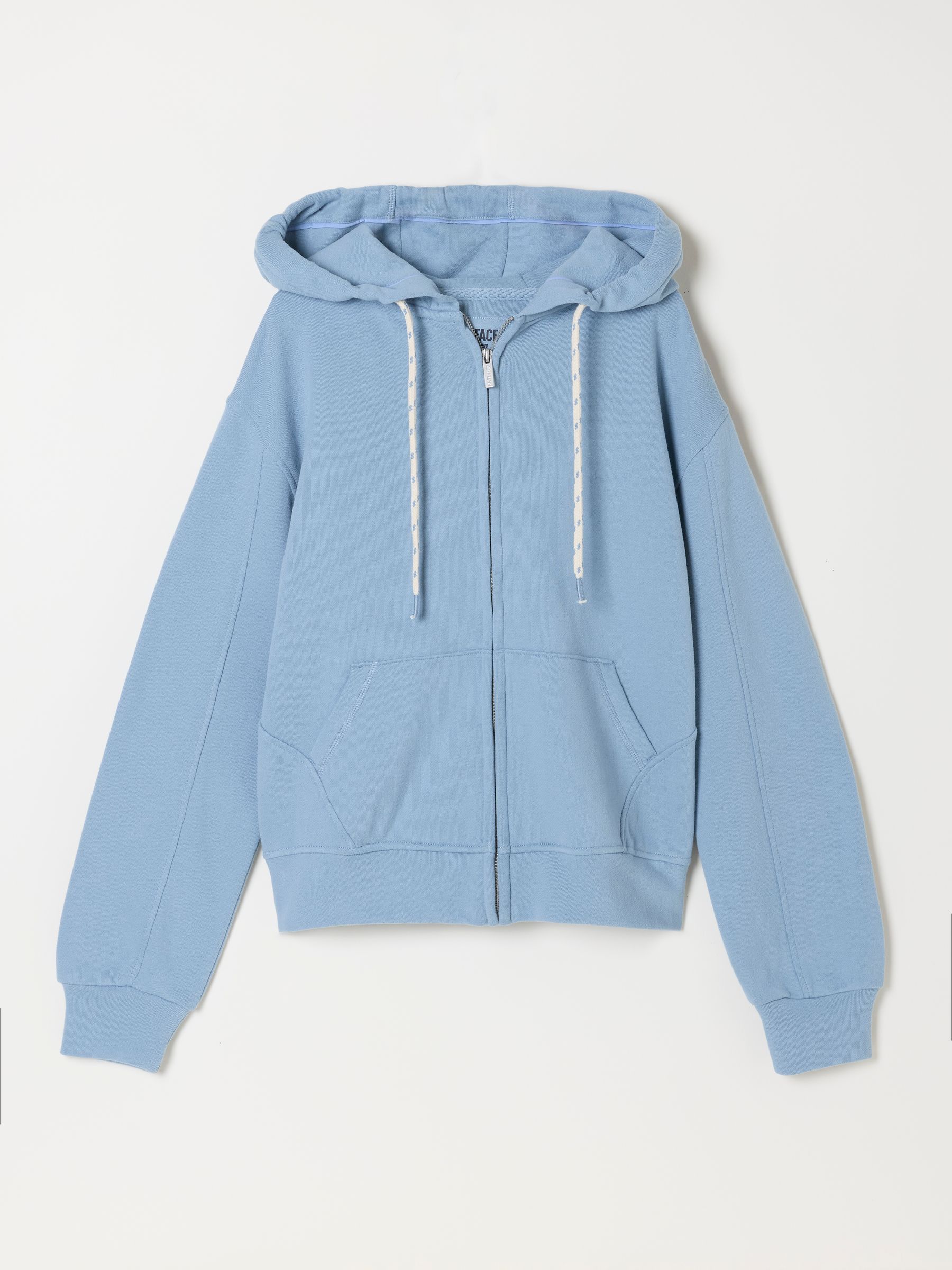 Flora Pale Blue Zip Through Hoodie - Image 6 of 6 Flora Pale Blue Zip Through Hoodie - Image 6 of 6