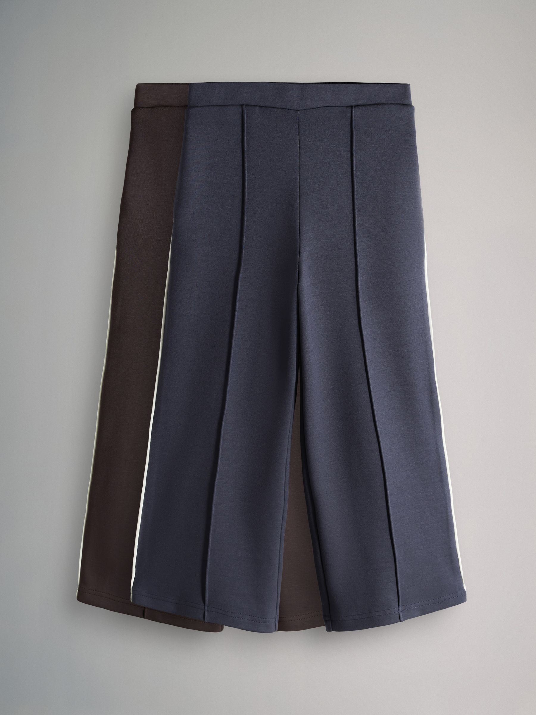 Chocolate Brown 2 Pack Modal Jersey Wide Leg Joggers - Image 1 of 5