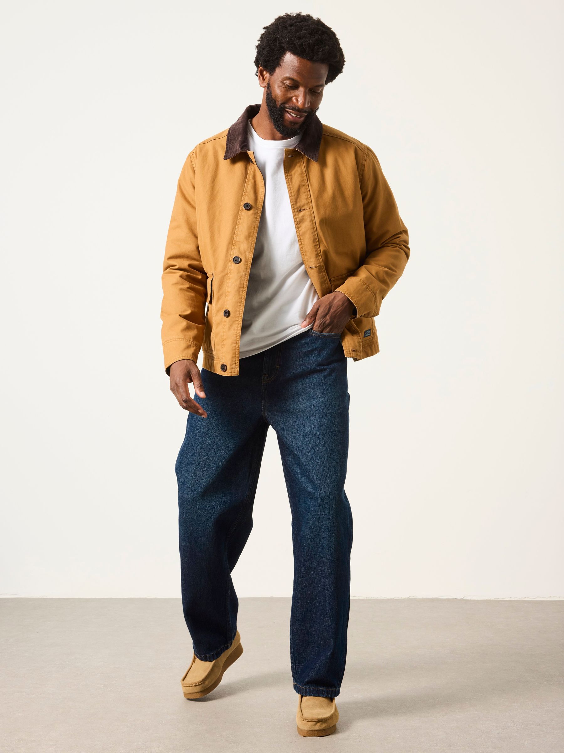 Dark Blue Baggy Fit Jeans - Image 4 of 5
