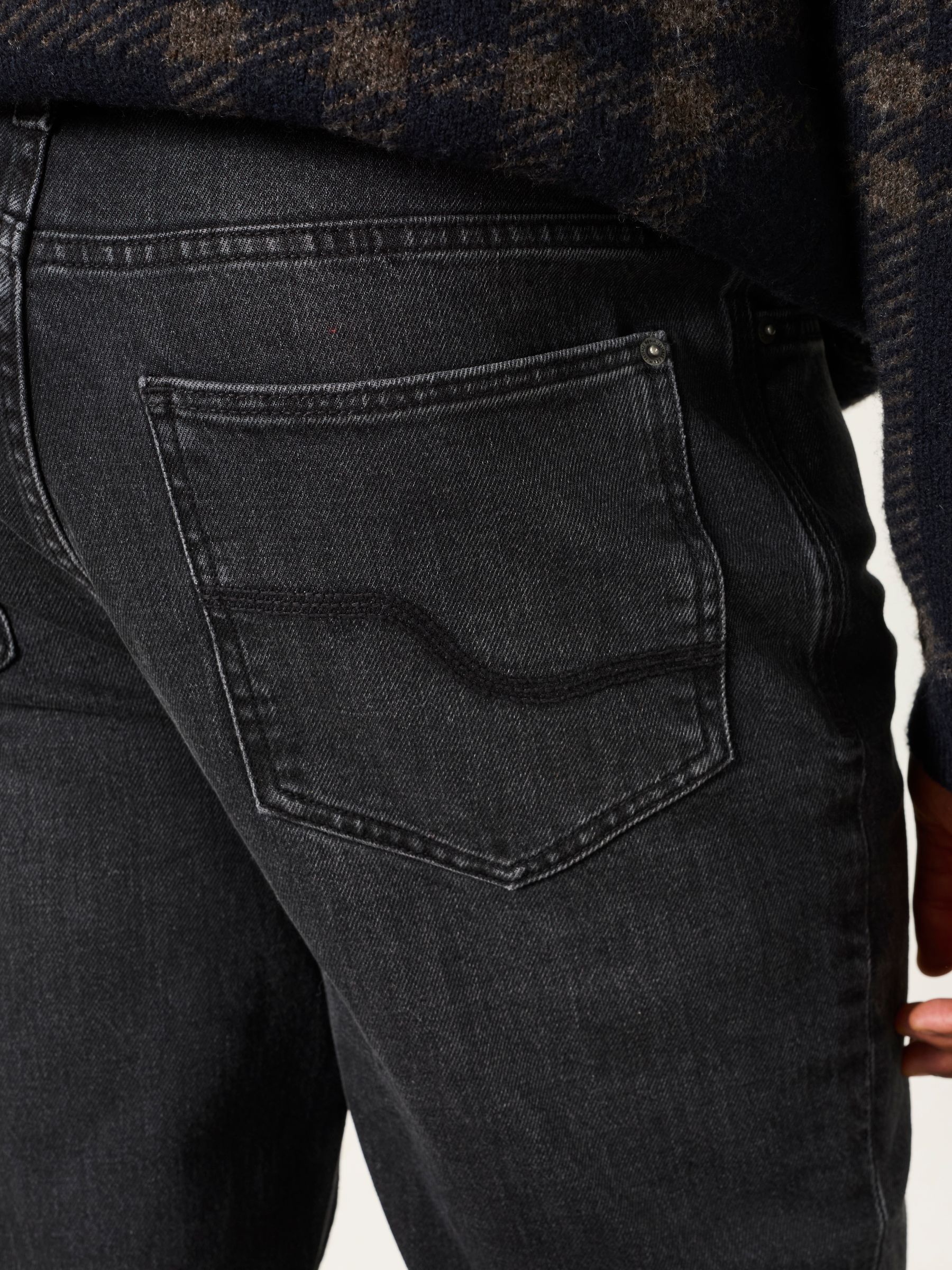 Dark Grey Slim Fit Jeans - Image 4 of 5