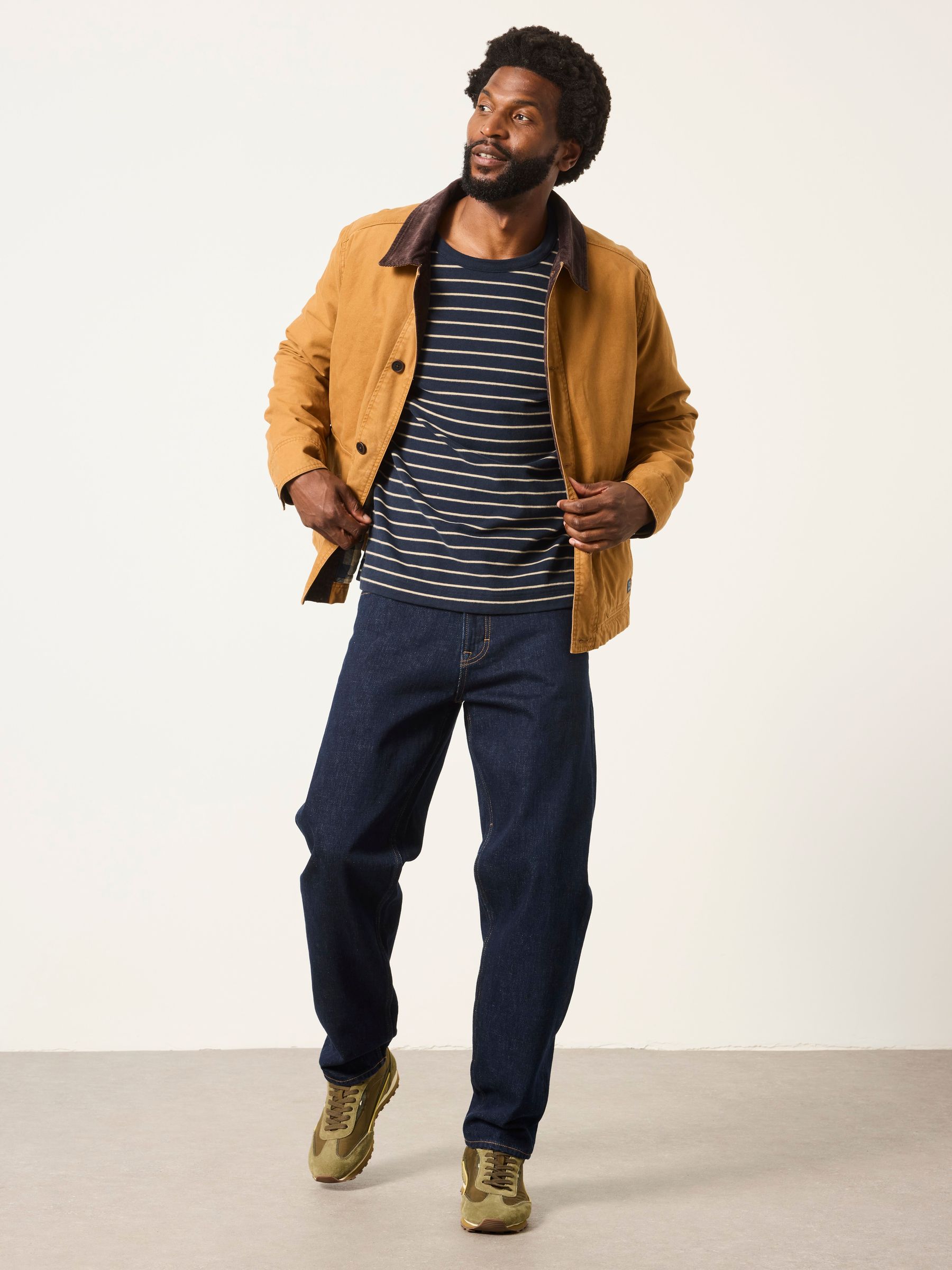Dark Navy Straight Fit Selvedge Jeans - Image 5 of 8