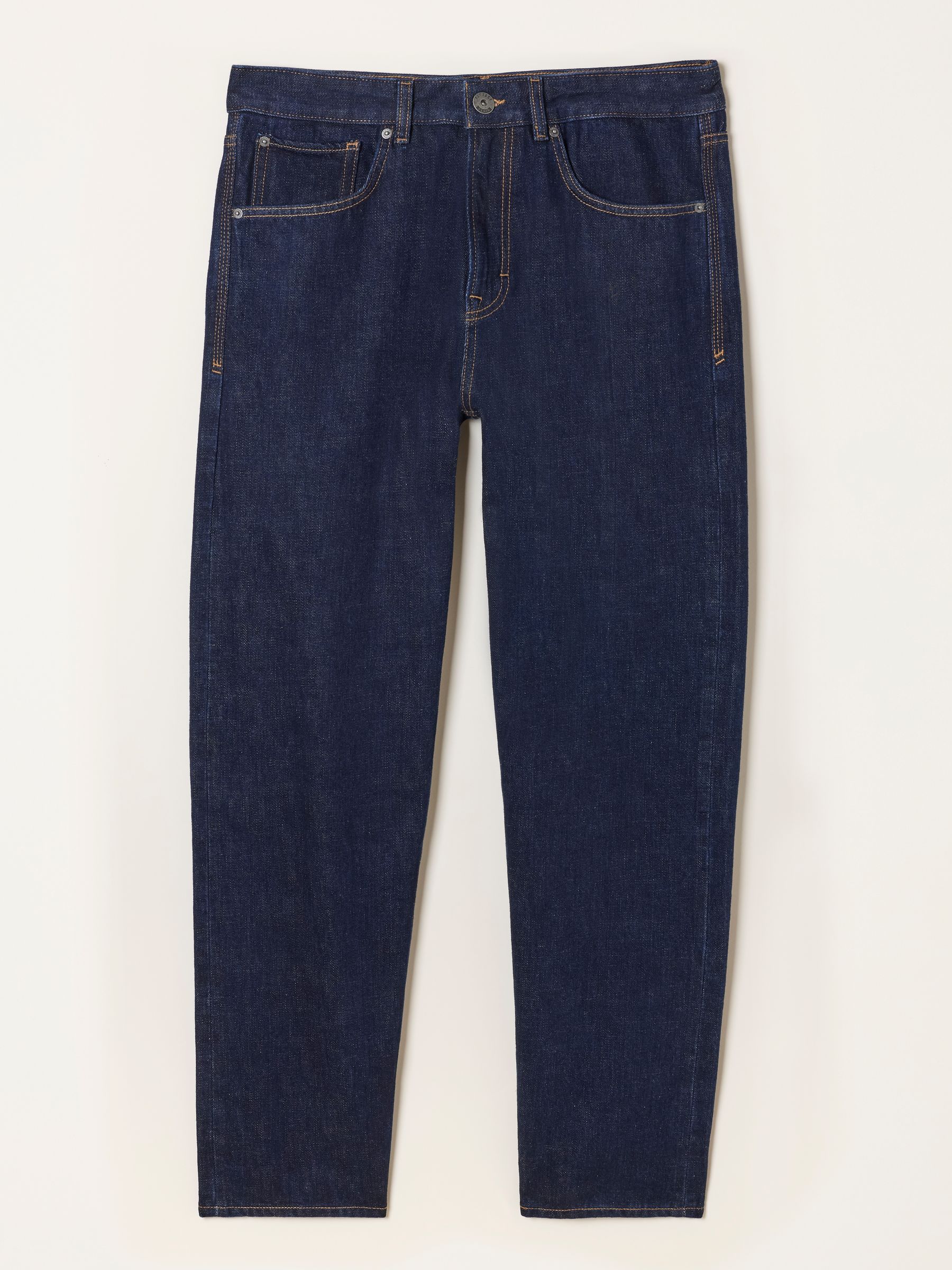 Dark Navy Straight Fit Selvedge Jeans - Image 8 of 8