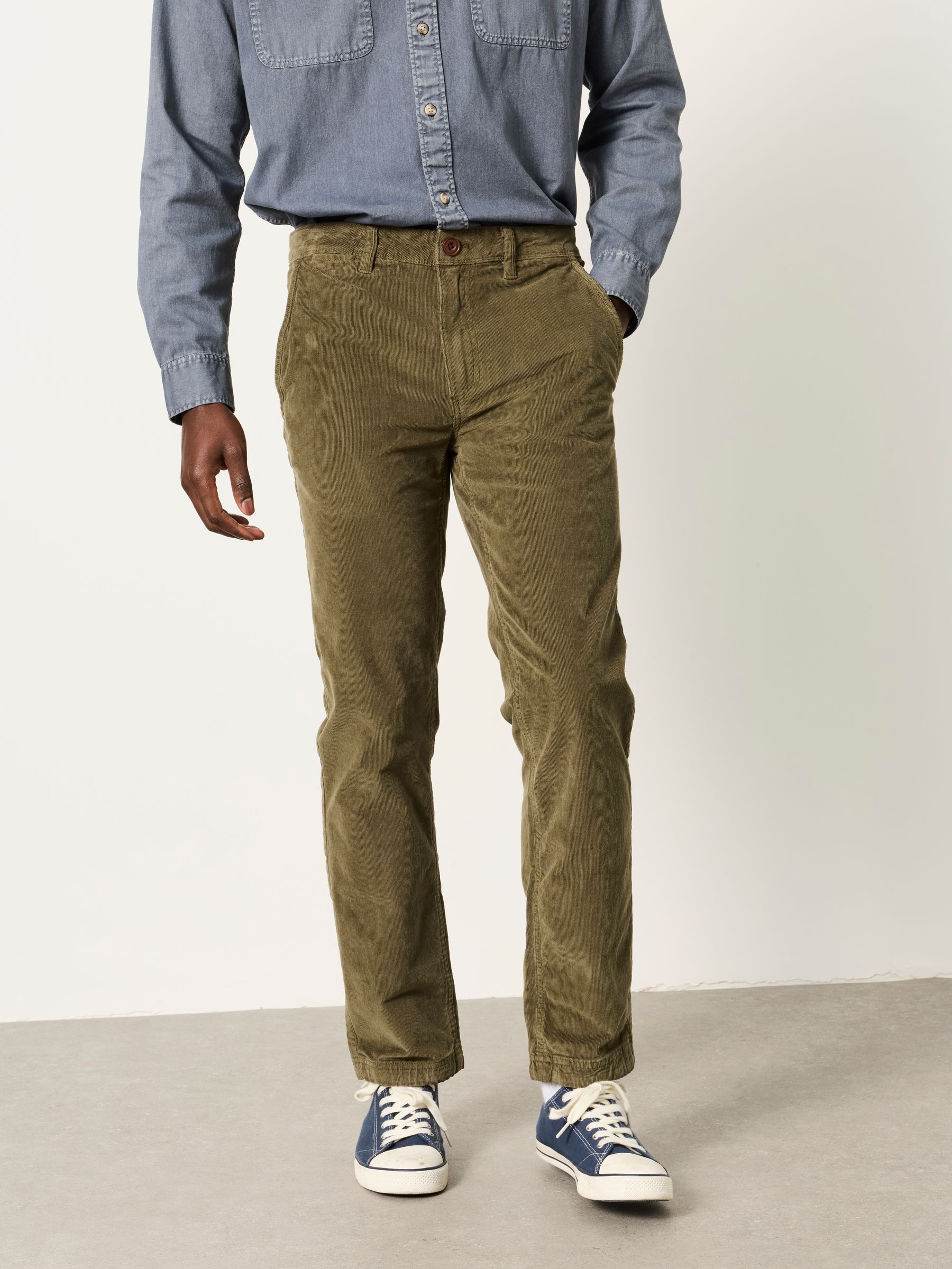 Straight Cord Chino Trousers