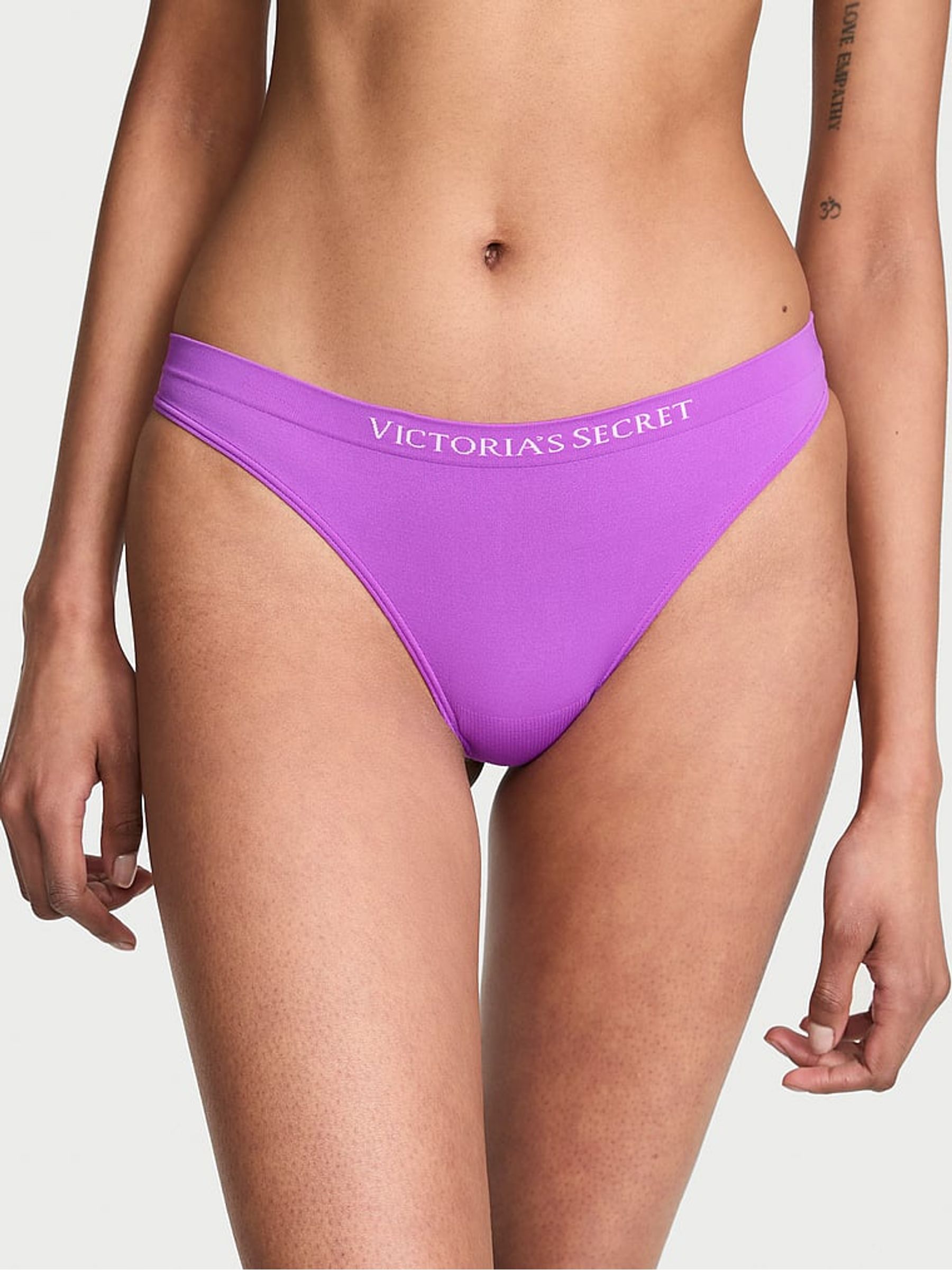 Gum Drop Purple Thong Knickers - Image 1 of 2