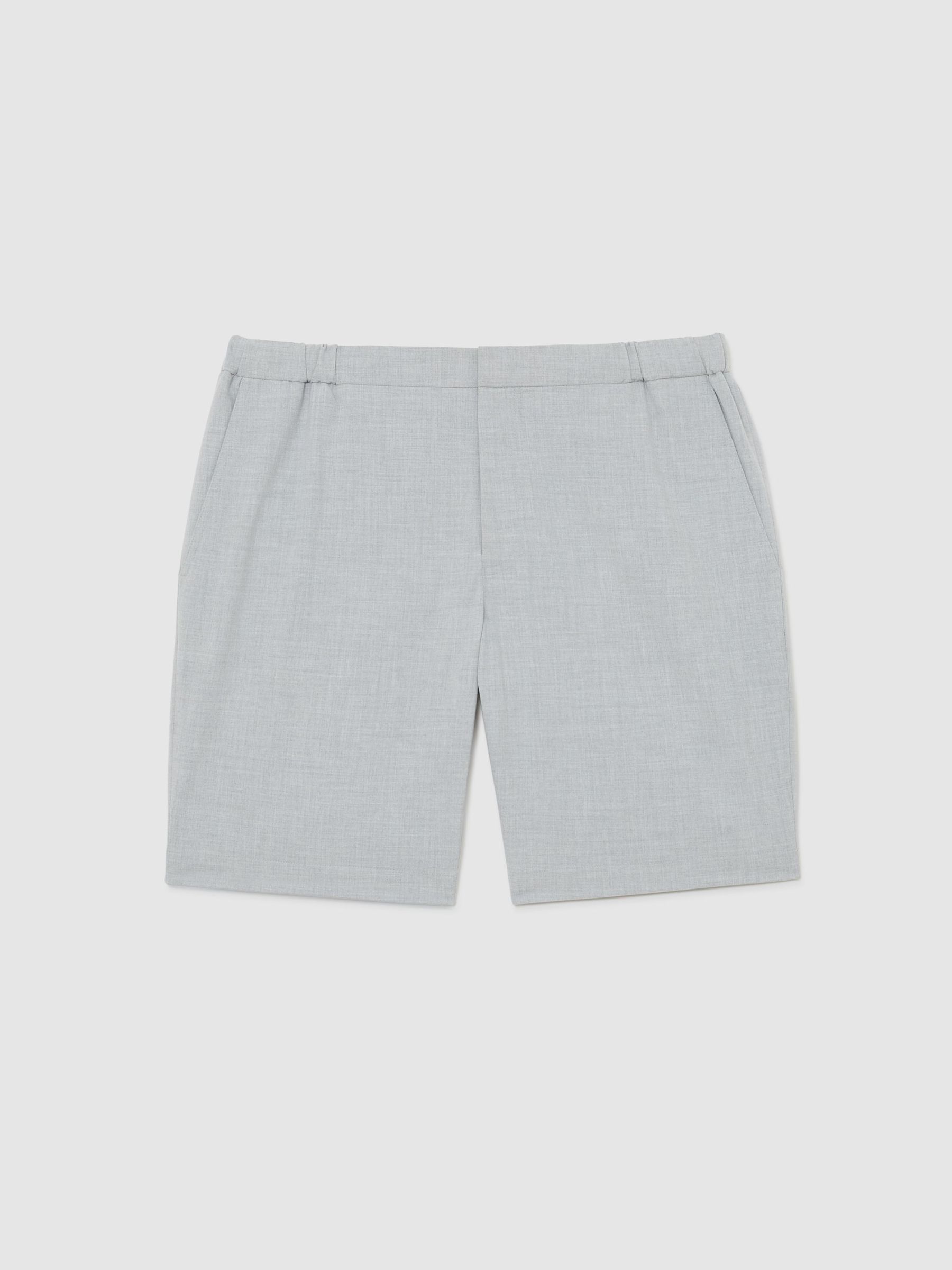 Drawstring Chino Shorts in Soft Grey - image 1