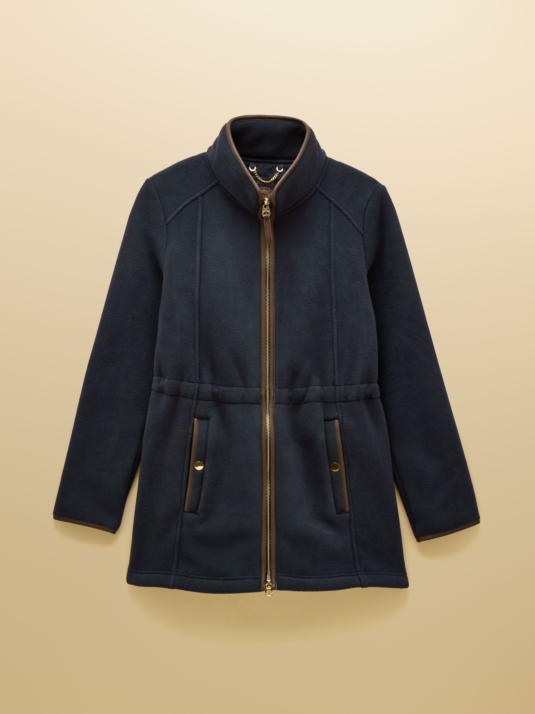 Heritage Navy Longline Zip Through Fleece - Image 11 of 11